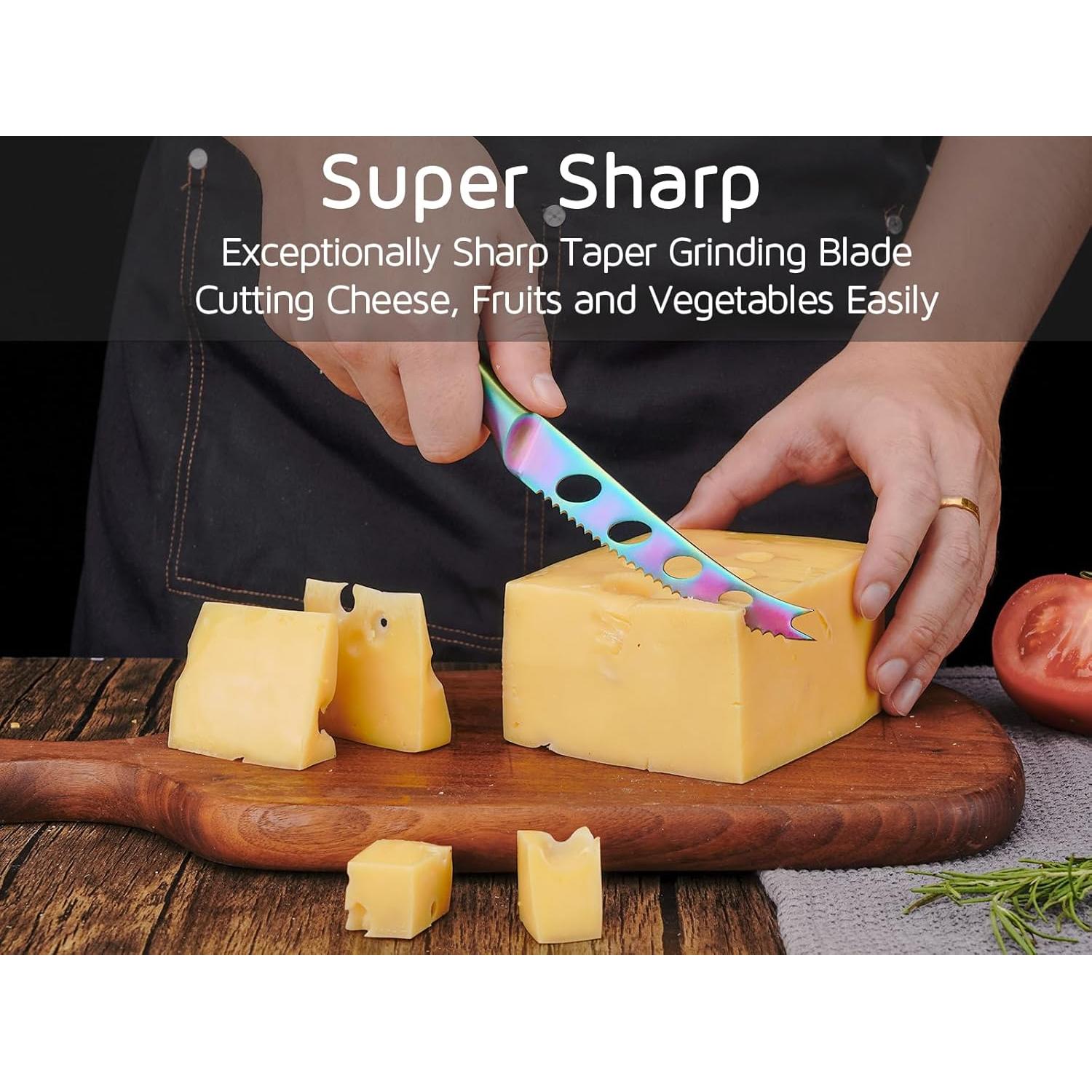 Cuchillo de Queso WELLSTAR 12.7 cm Acero Inoxidable Arcoíris