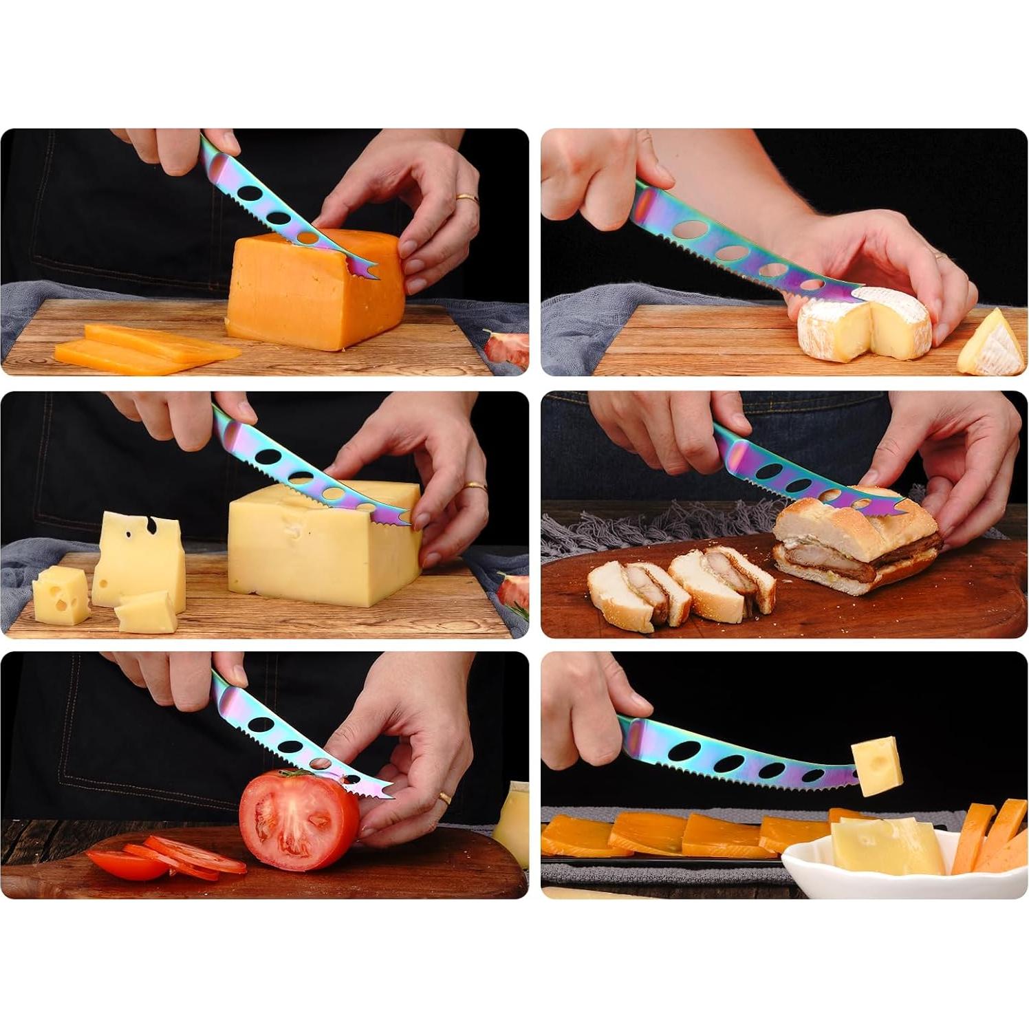 Cuchillo de Queso WELLSTAR 12.7 cm Acero Inoxidable Arcoíris