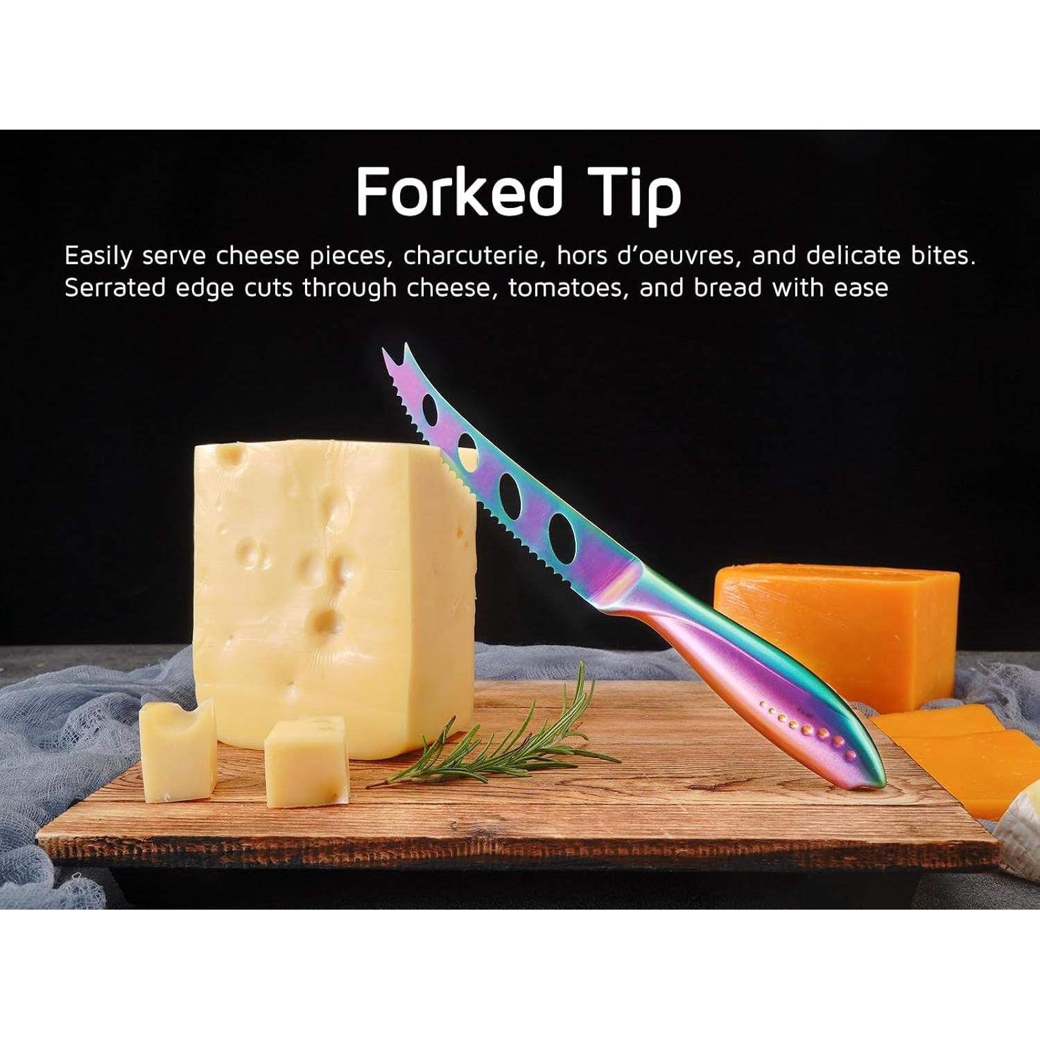 Cuchillo de Queso WELLSTAR 12.7 cm Acero Inoxidable Arcoíris