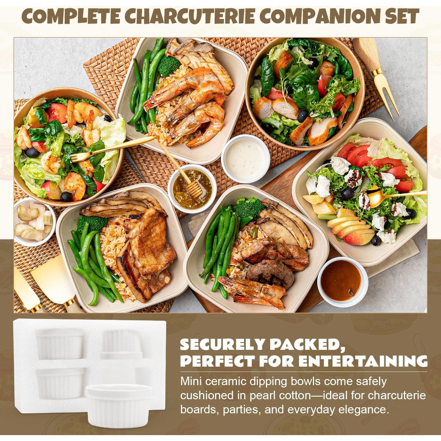 Juego de Utensilios de Charcutería Dorados Mlurcu - 9 Piezas