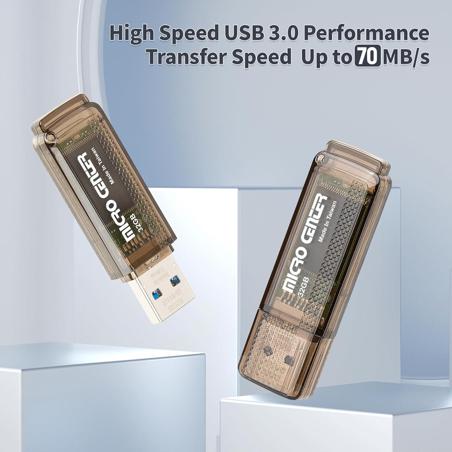 INLAND Unidad Flash USB 3.0 32GB 10-Pack Alta Velocidad