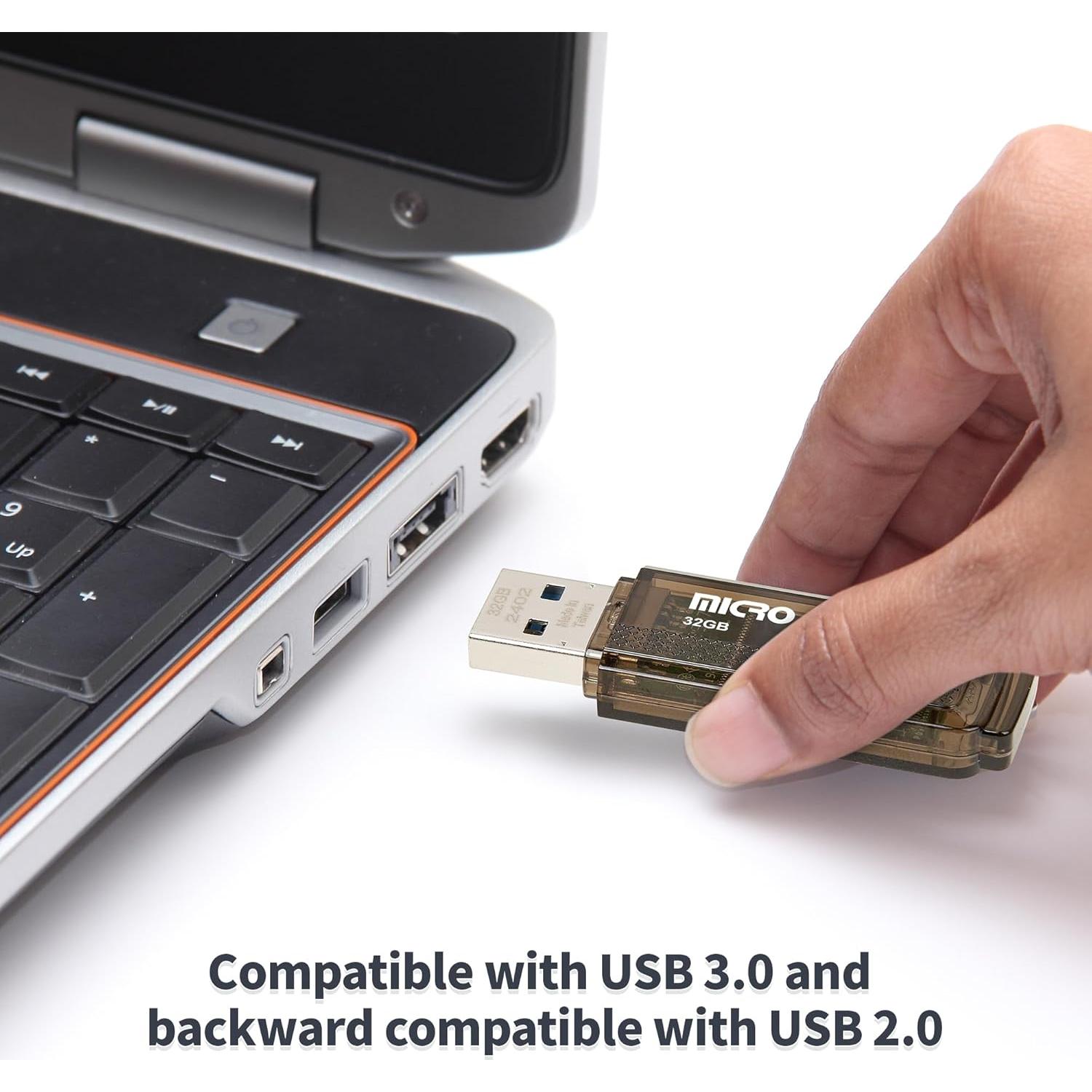 INLAND Unidad Flash USB 3.0 32GB 10-Pack Alta Velocidad