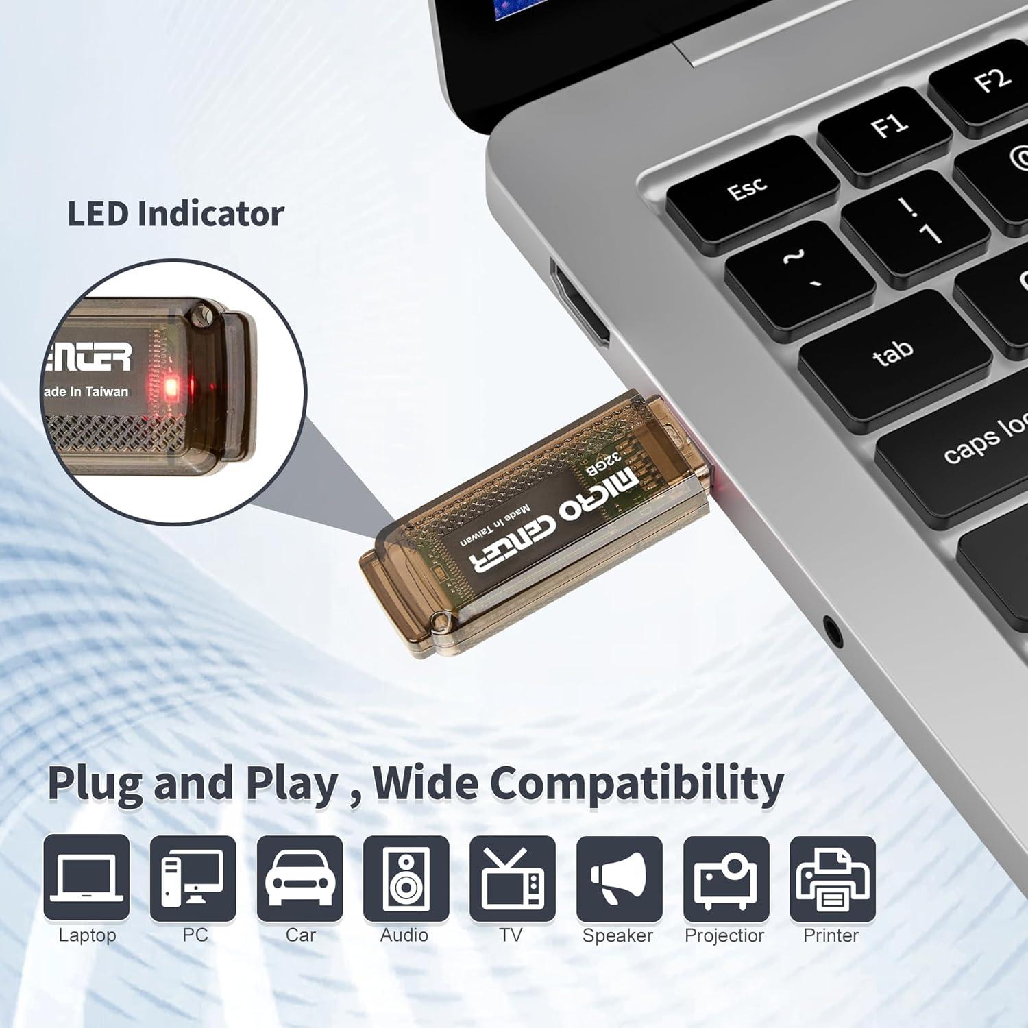 INLAND Unidad Flash USB 3.0 32GB 10-Pack Alta Velocidad