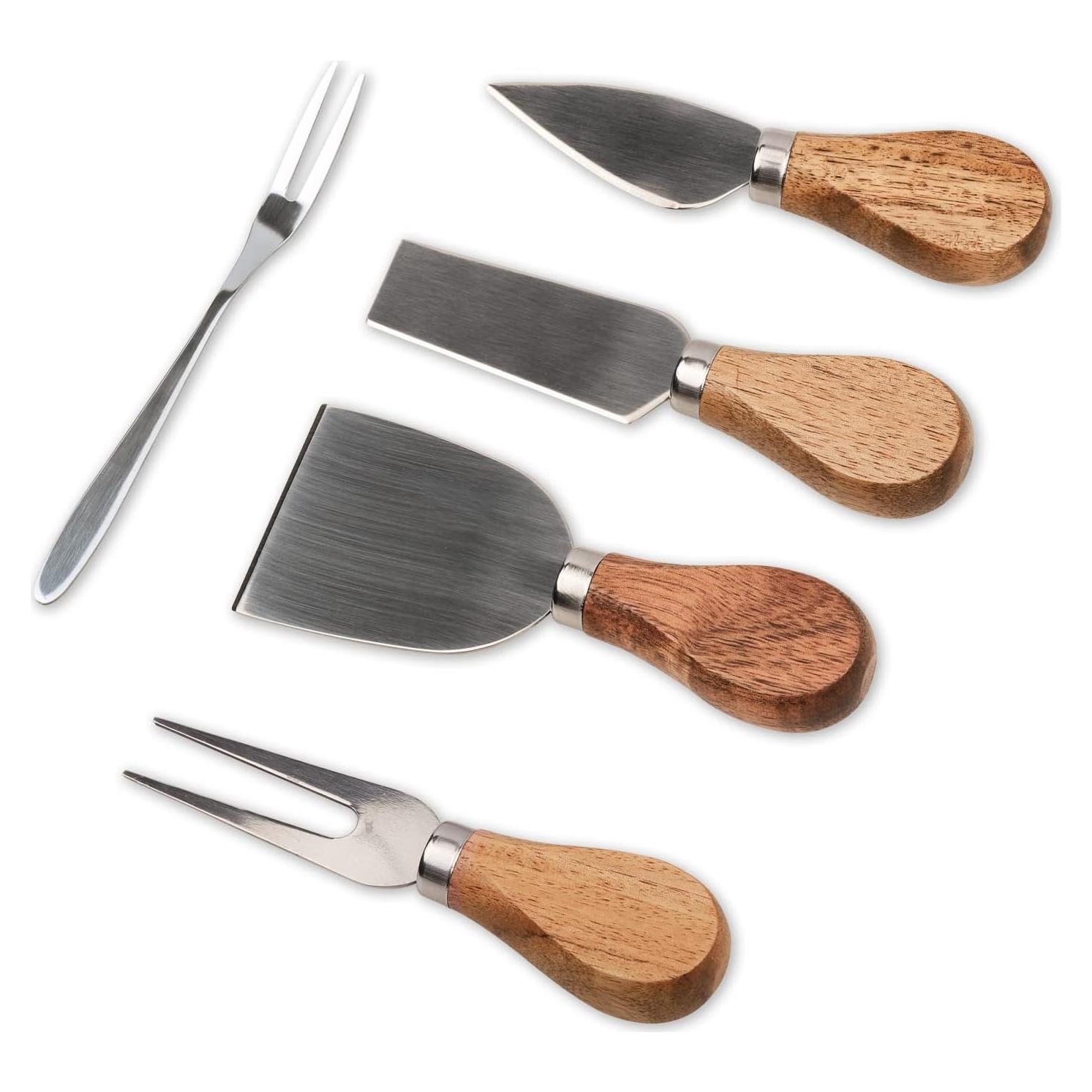 Juego de cuchillos para queso XILAZAB - 6 piezas, acero inoxidable