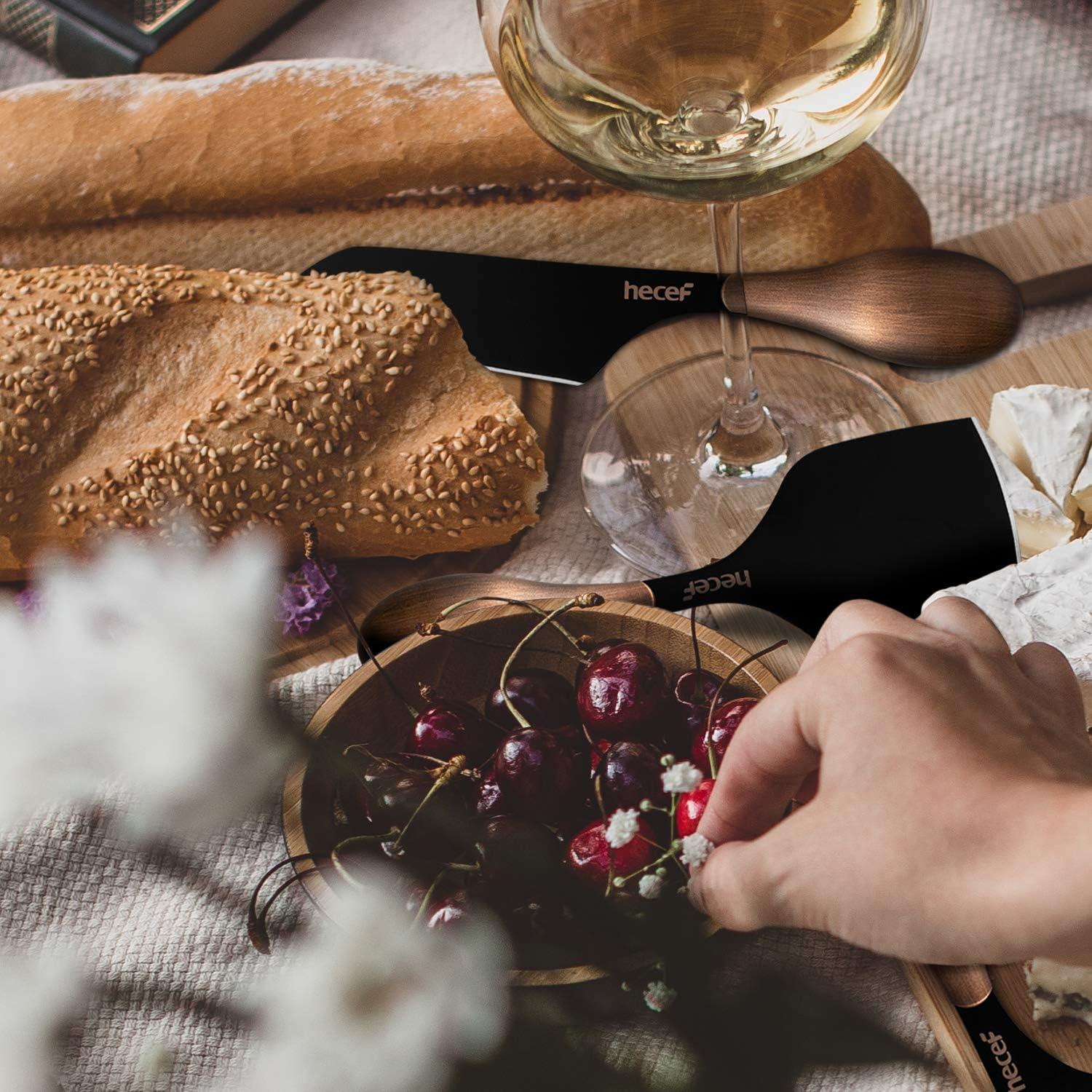 Juego de Cuchillos para Queso Hecef 3 Piezas Acero Inoxidable