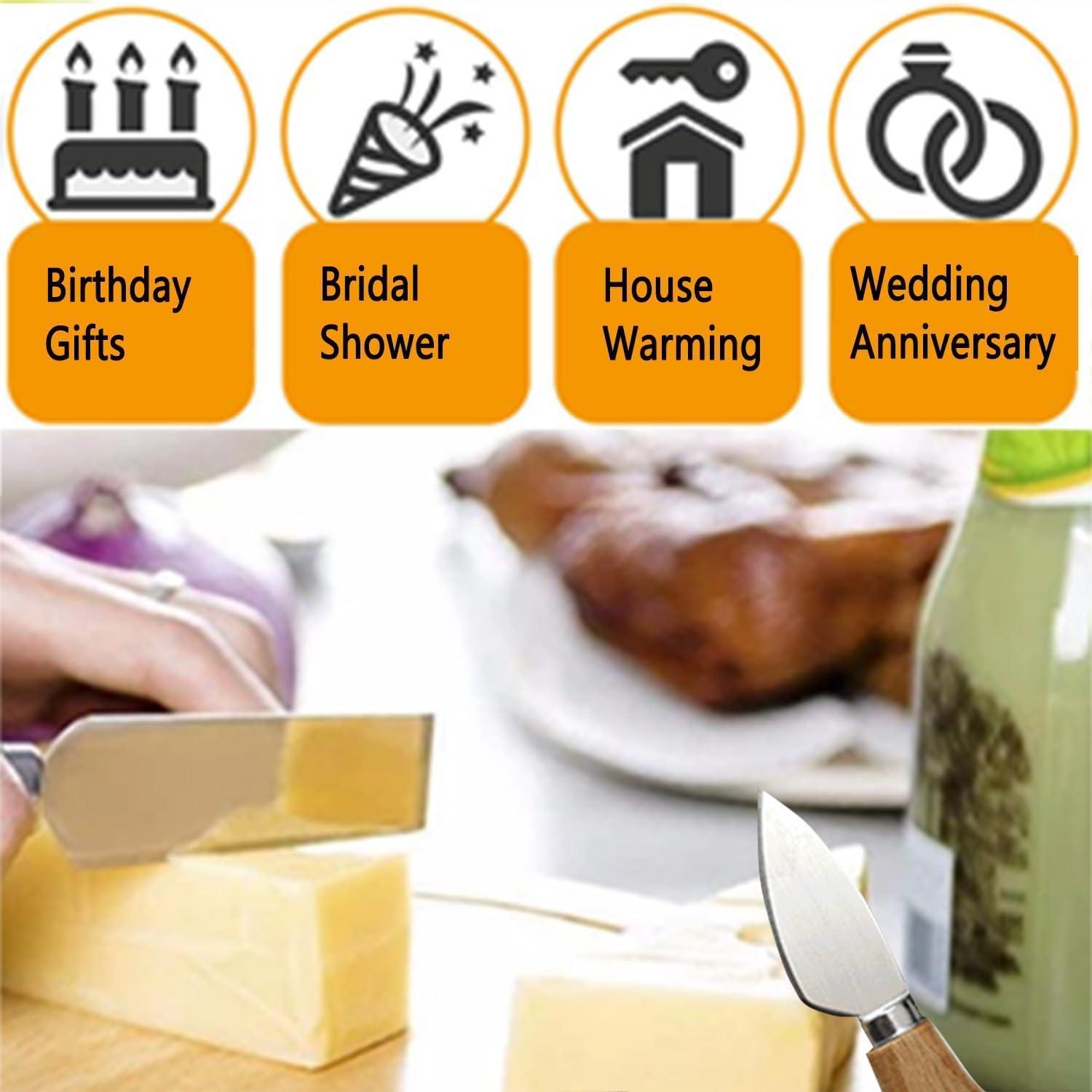 Juego de cuchillos para queso 6 piezas PBXZET Acacia