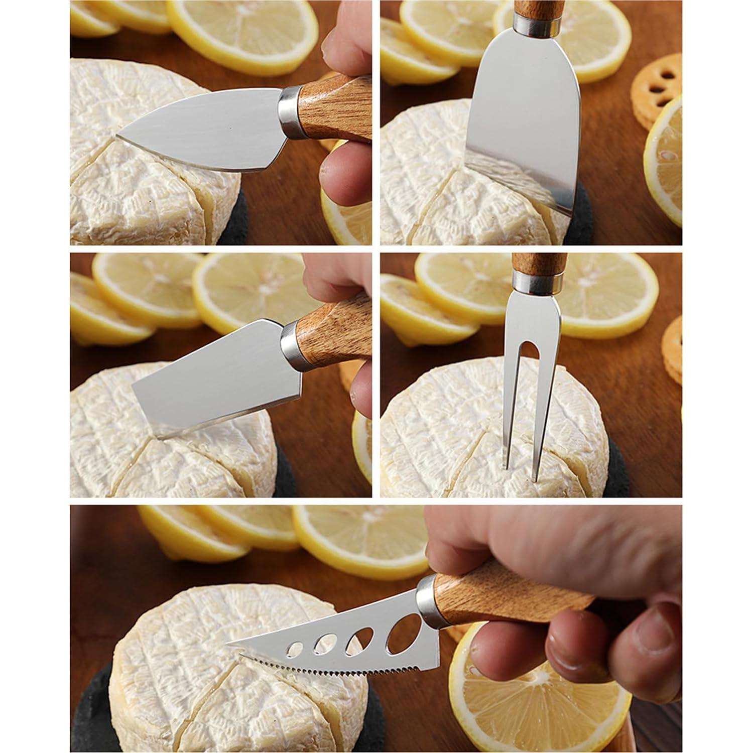 Juego de cuchillos para queso 6 piezas PBXZET Acacia