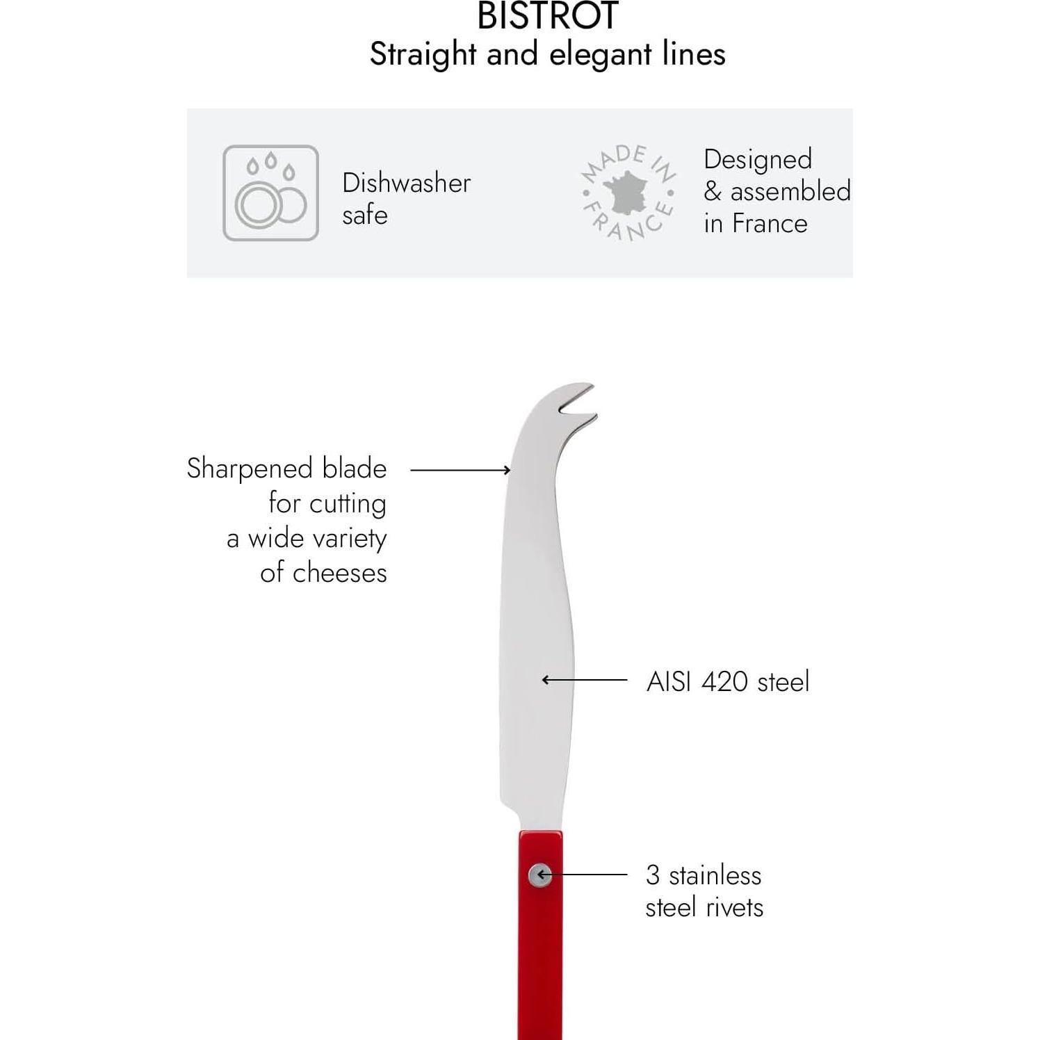 Cuchillo para Queso Sabre Paris Bistrot 23.9 cm Acero Inoxidable