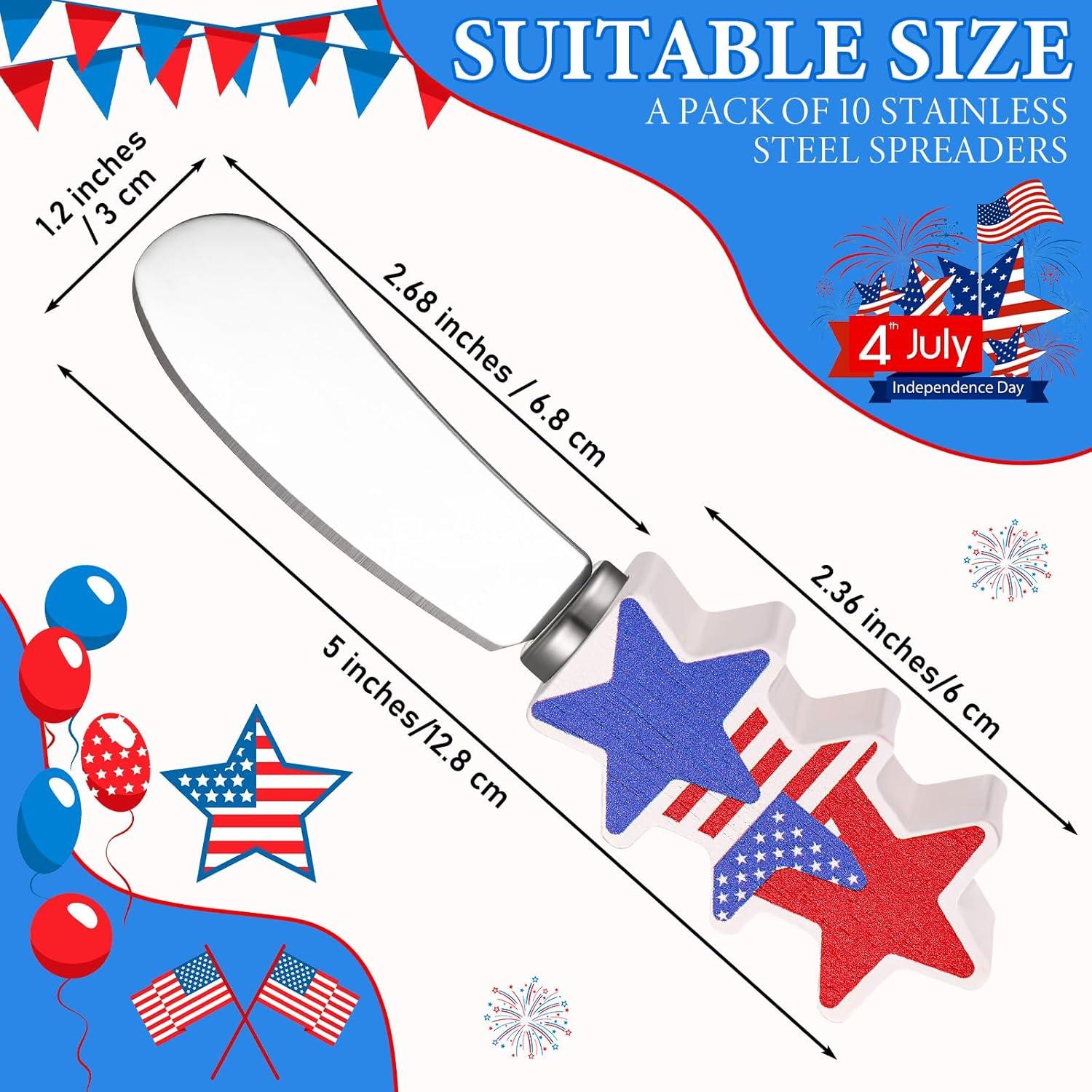 Set de 10 Cuchillos para Untar Queso Sieral - Acero Inoxidable