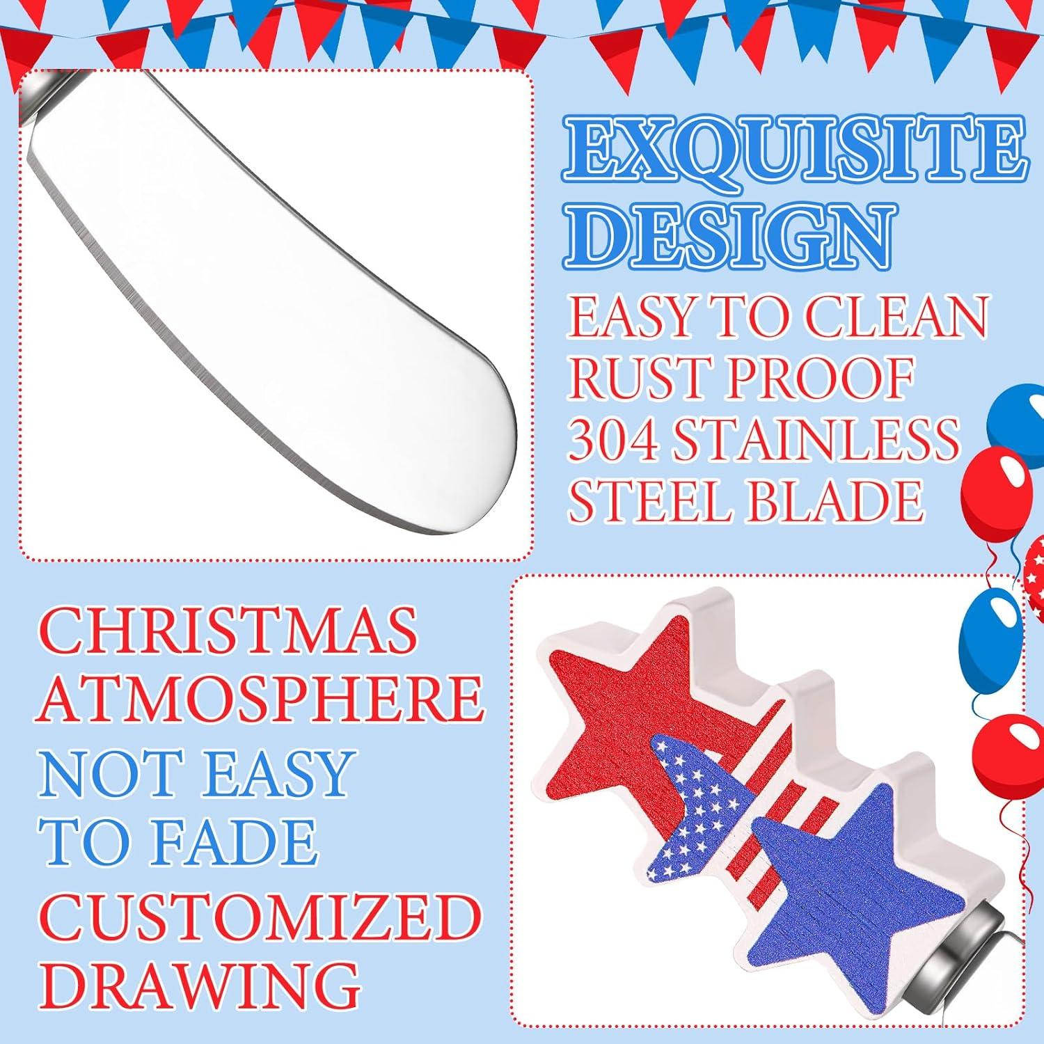 Set de 10 Cuchillos para Untar Queso Sieral - Acero Inoxidable