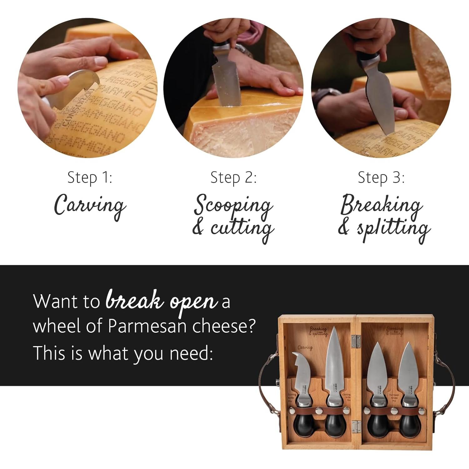 Set de Cuchillos de Queso Profesionales BOSKA Parm Pro - Acero Inoxidable