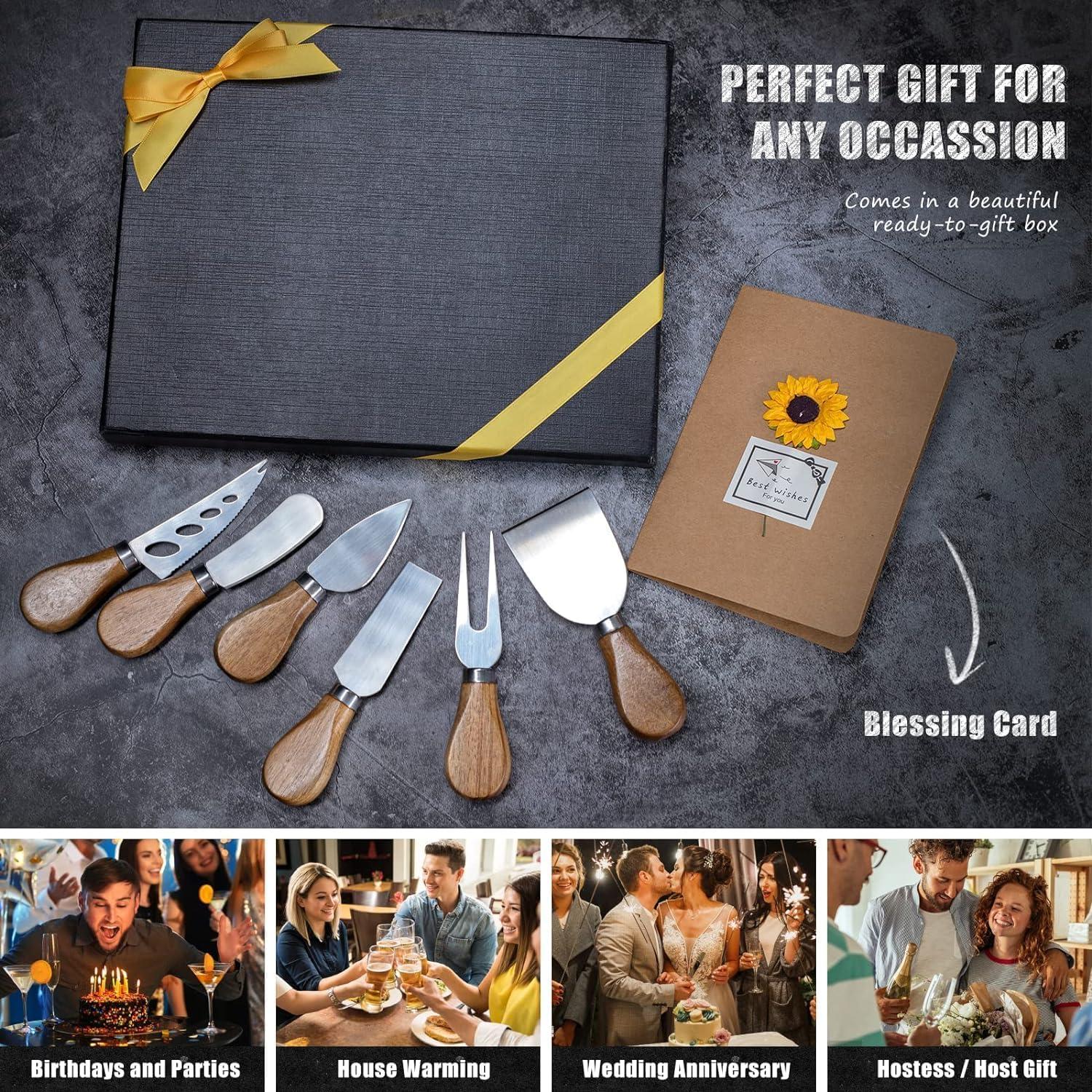 Juego de cuchillos para queso HEORIM 12 piezas acero inoxidable