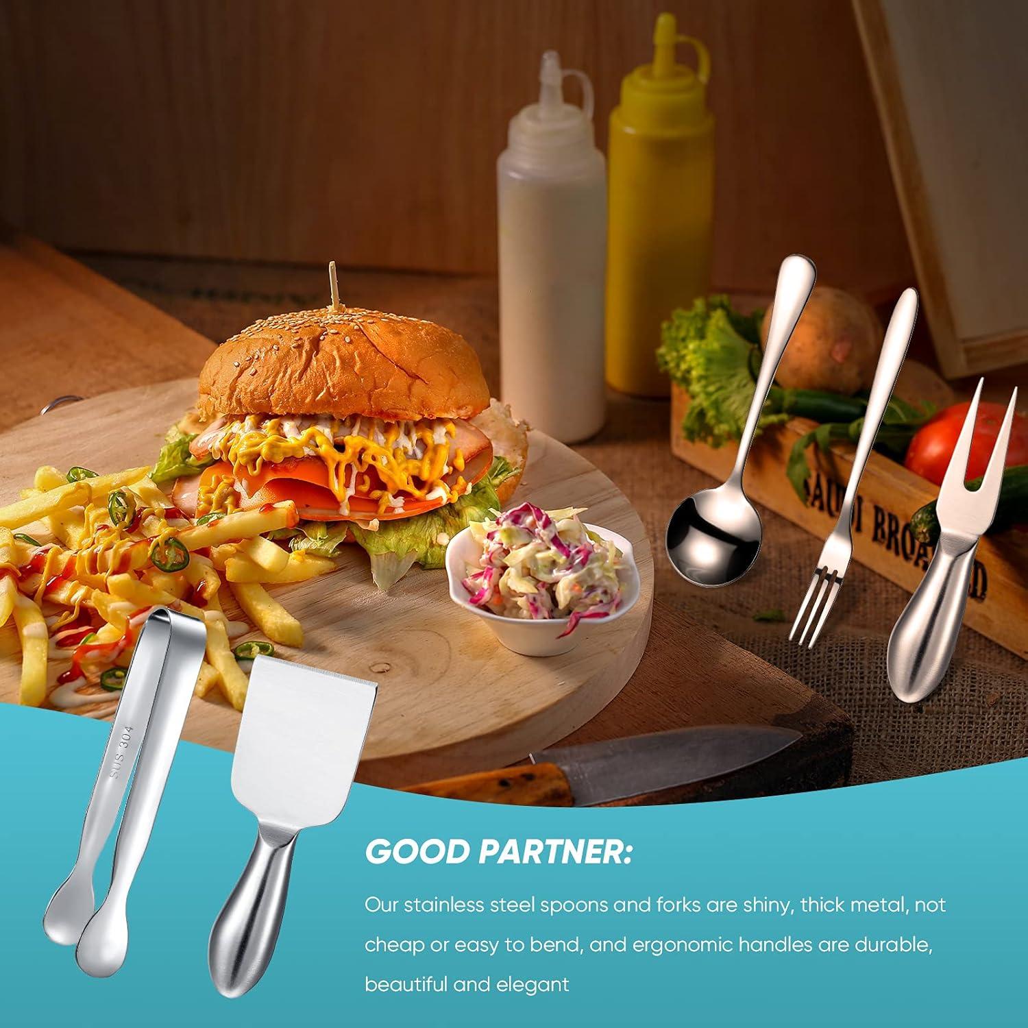 Set de Utensilios de Charcutería Patelai 20 Piezas Acero Inoxidable