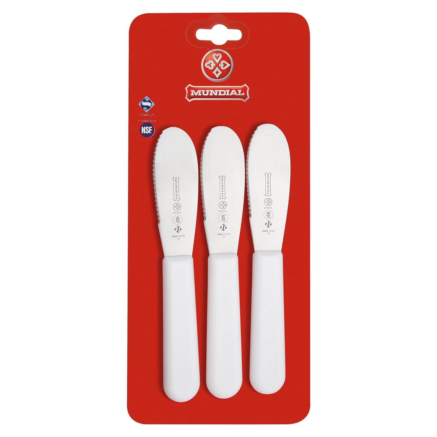 Set de 3 Espátulas de Sándwich Mundial 8.89 cm Acero Inoxidable