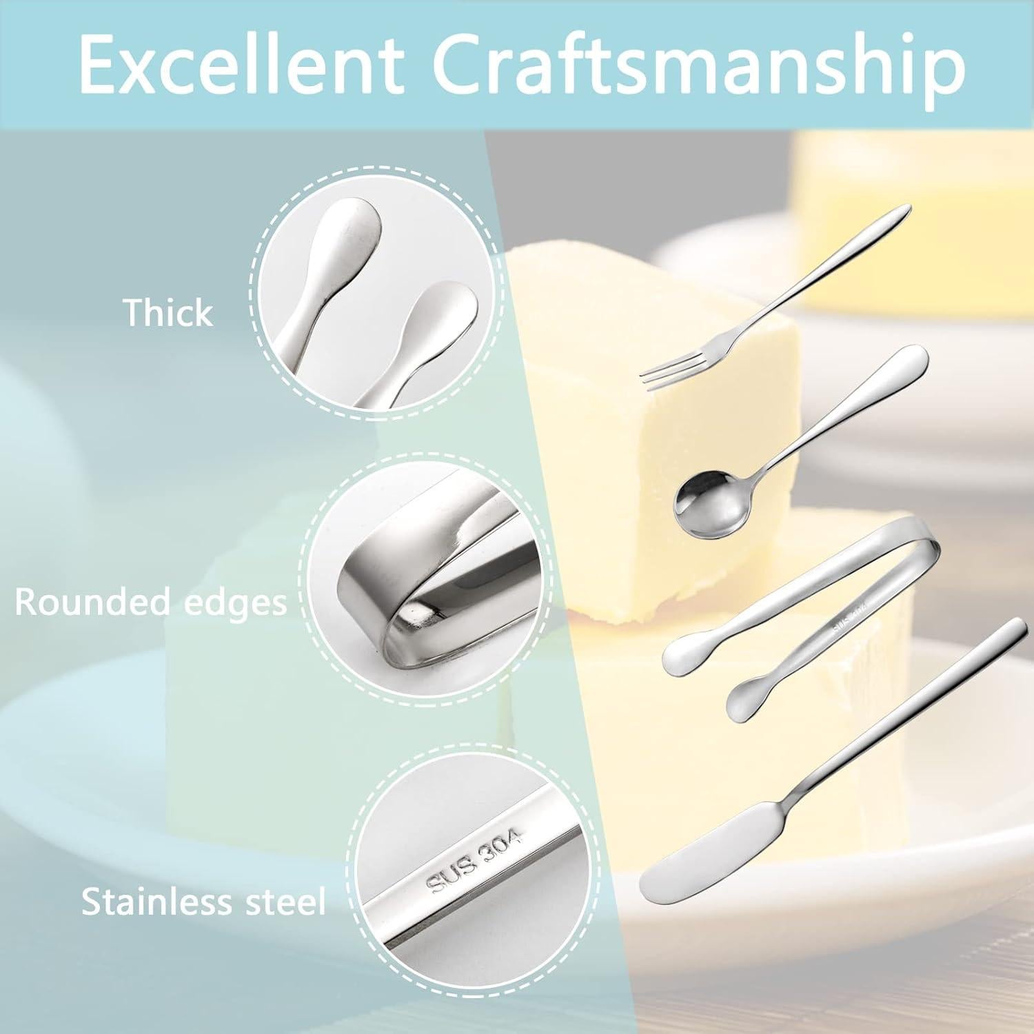 Set de 32 Piezas de Cuchillos para Untar Suwimut - Acero Inoxidable