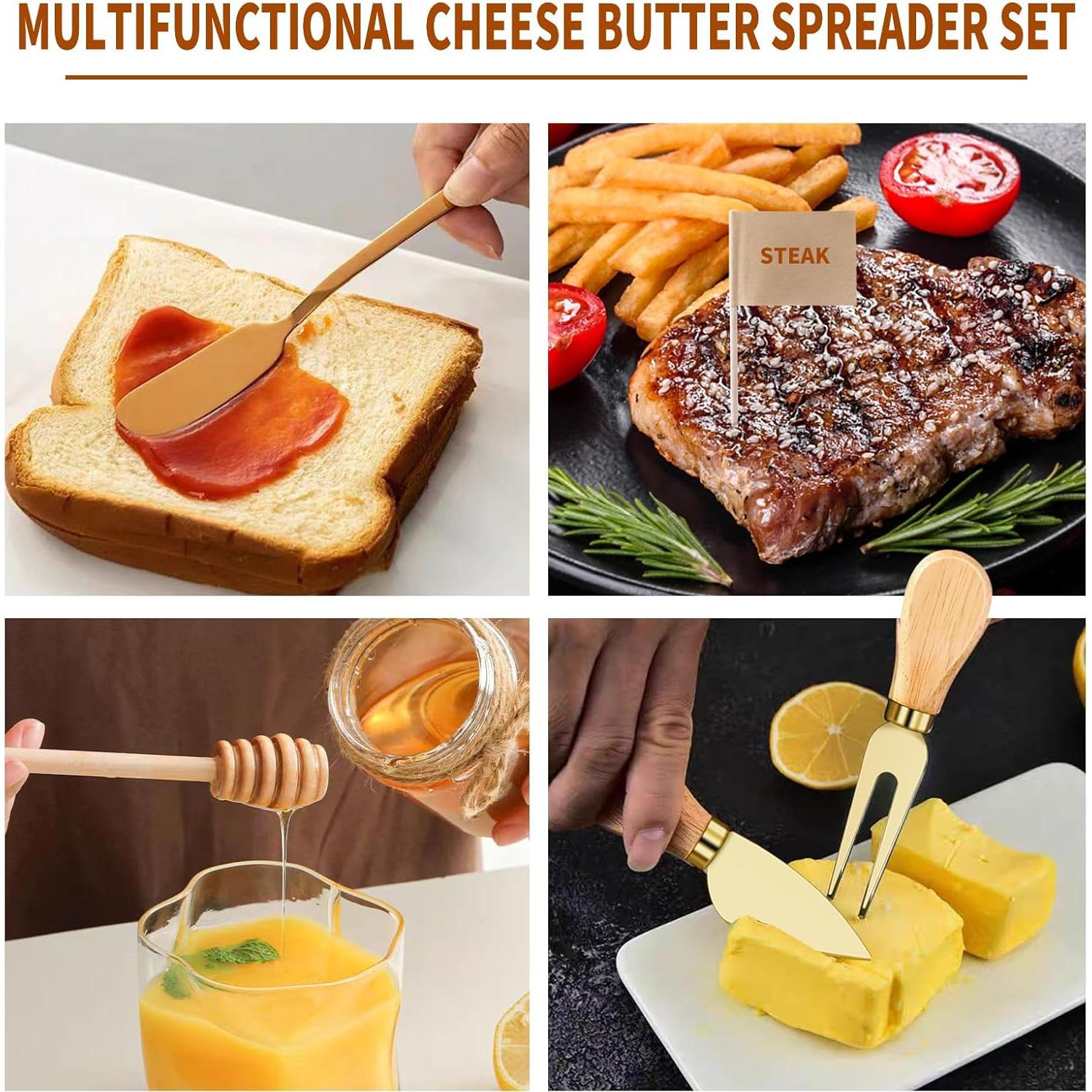 Juego de 48 Accesorios para Charcutería MDSPLPIY Oro