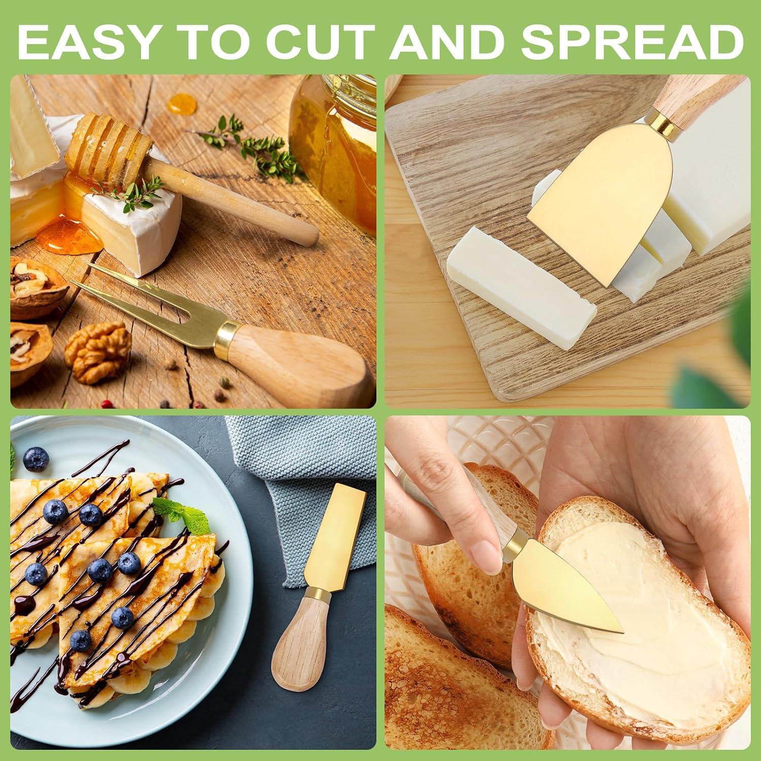 Juego de Utensilios para Charcutería Foyucool 98 Pcs Dorado