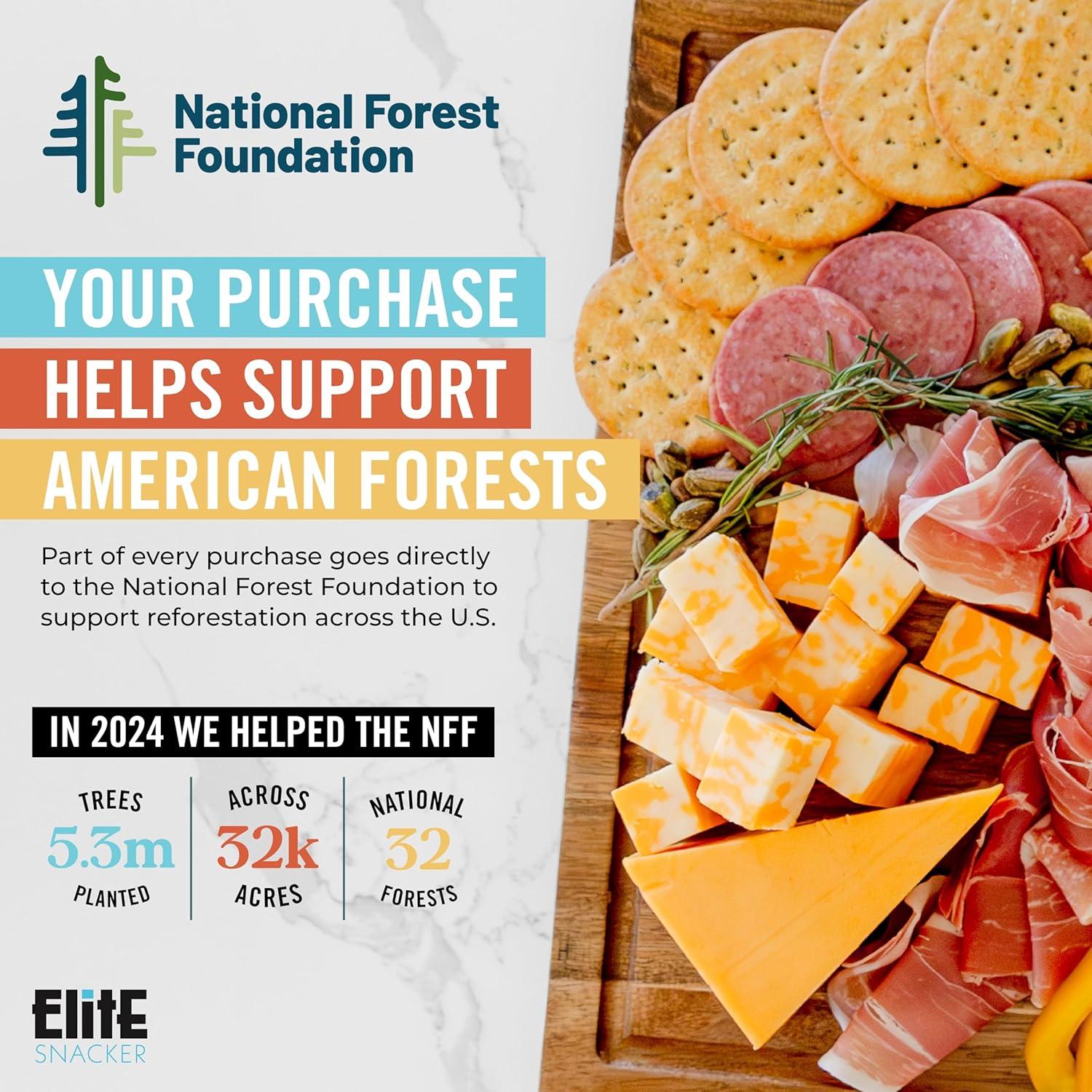 Juego de Tabla de Charcutería Grande The Elite Snacker 66x33cm