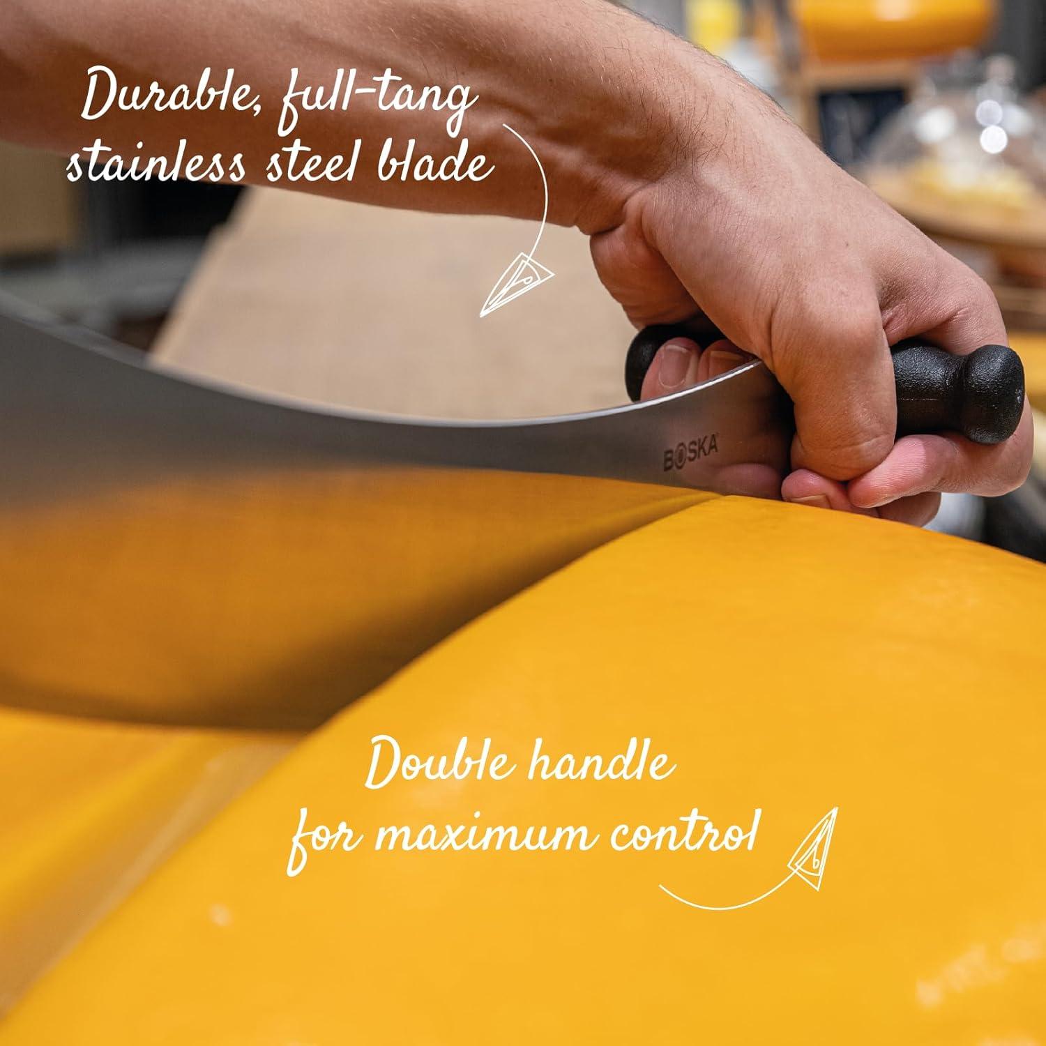 Cuchillo de Queso Profesional Boska 38 cm Doble Mango Acero Inoxidable