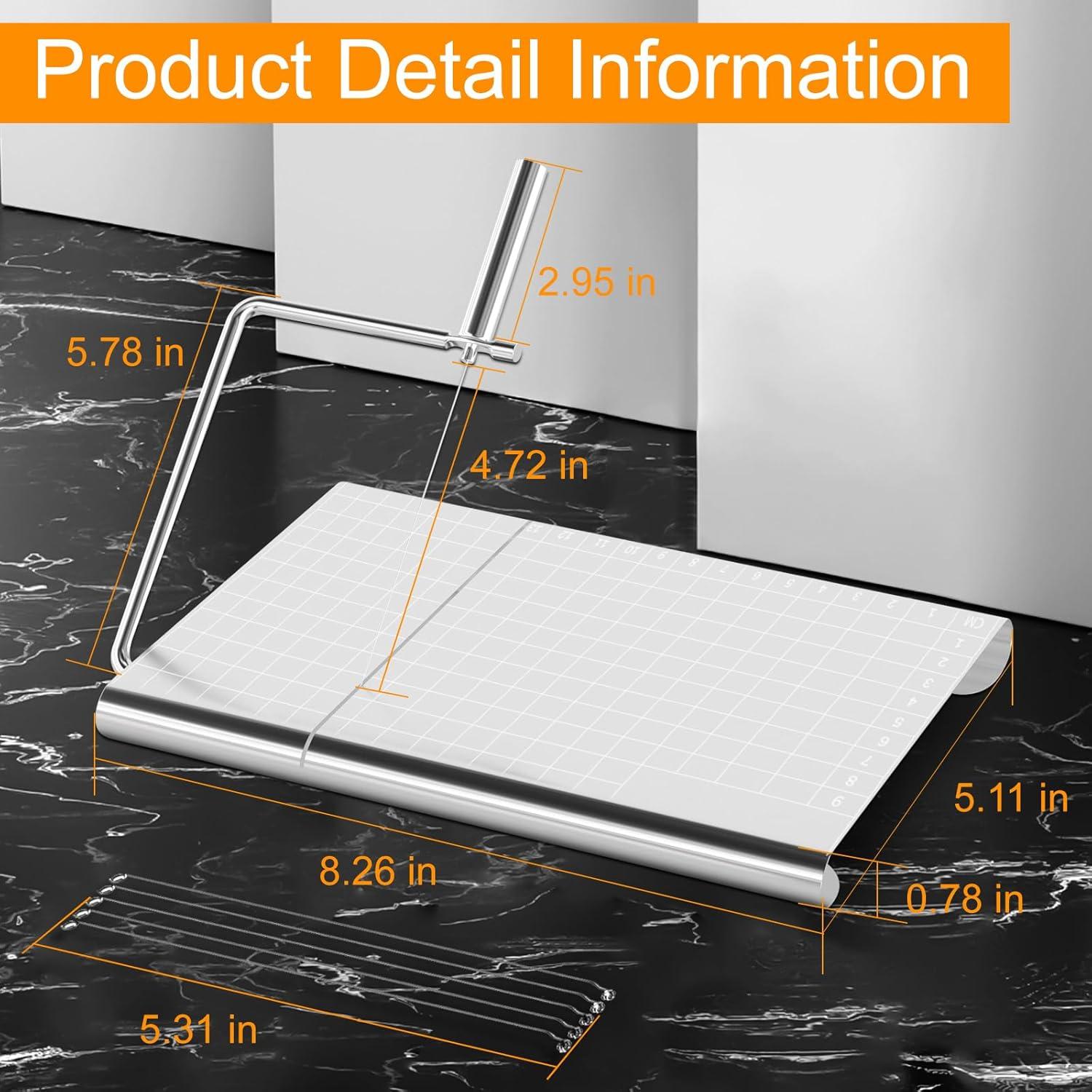 Cortador de Queso FLECPSNRG Acero Inoxidable 22.86 cm 5 Cables
