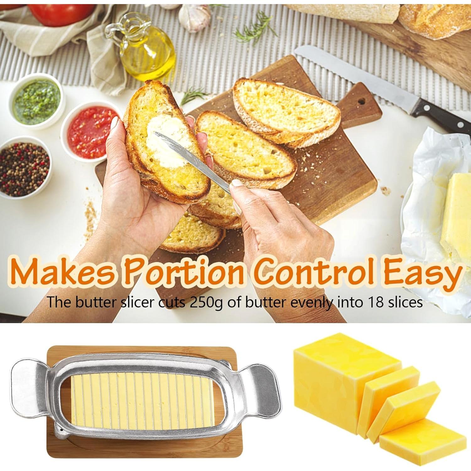 Cortador de Mantequilla y Queso Silbingan Acero Inoxidable 19.81 cm