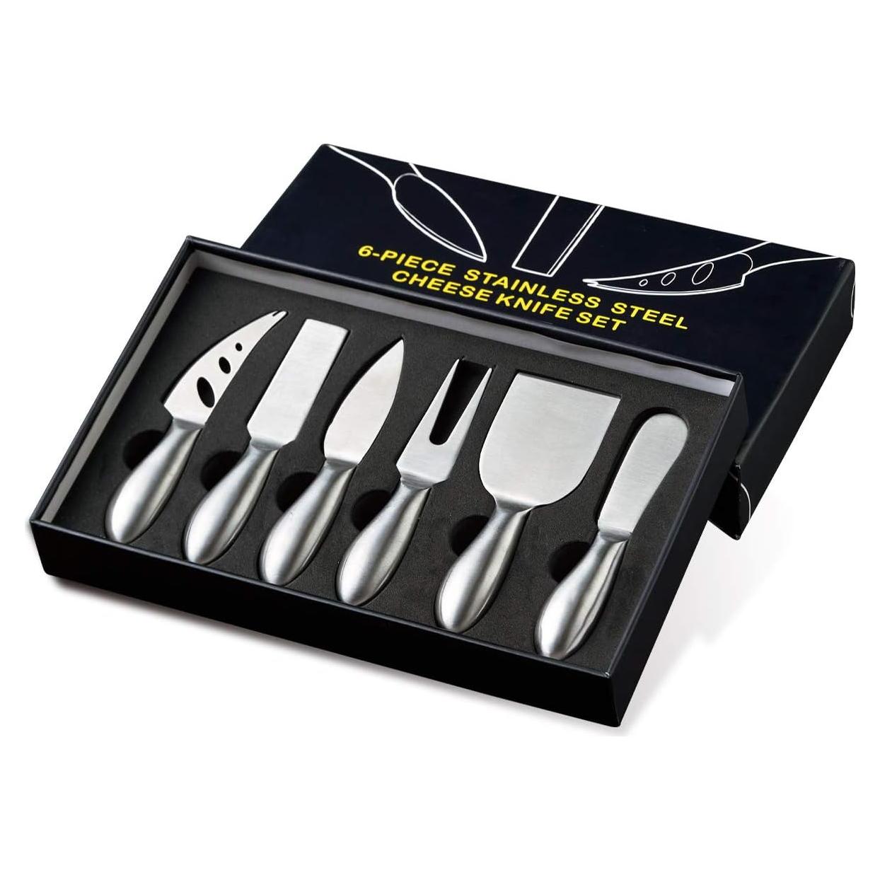 Juego de cuchillos para queso Allsum 6 piezas acero inoxidable