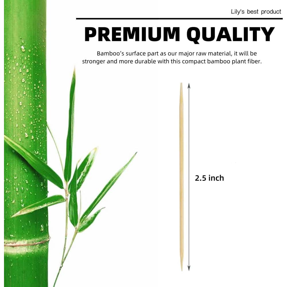 Contador de Palillos de Bambú HOPELF 2400 Piezas 6.35 cm