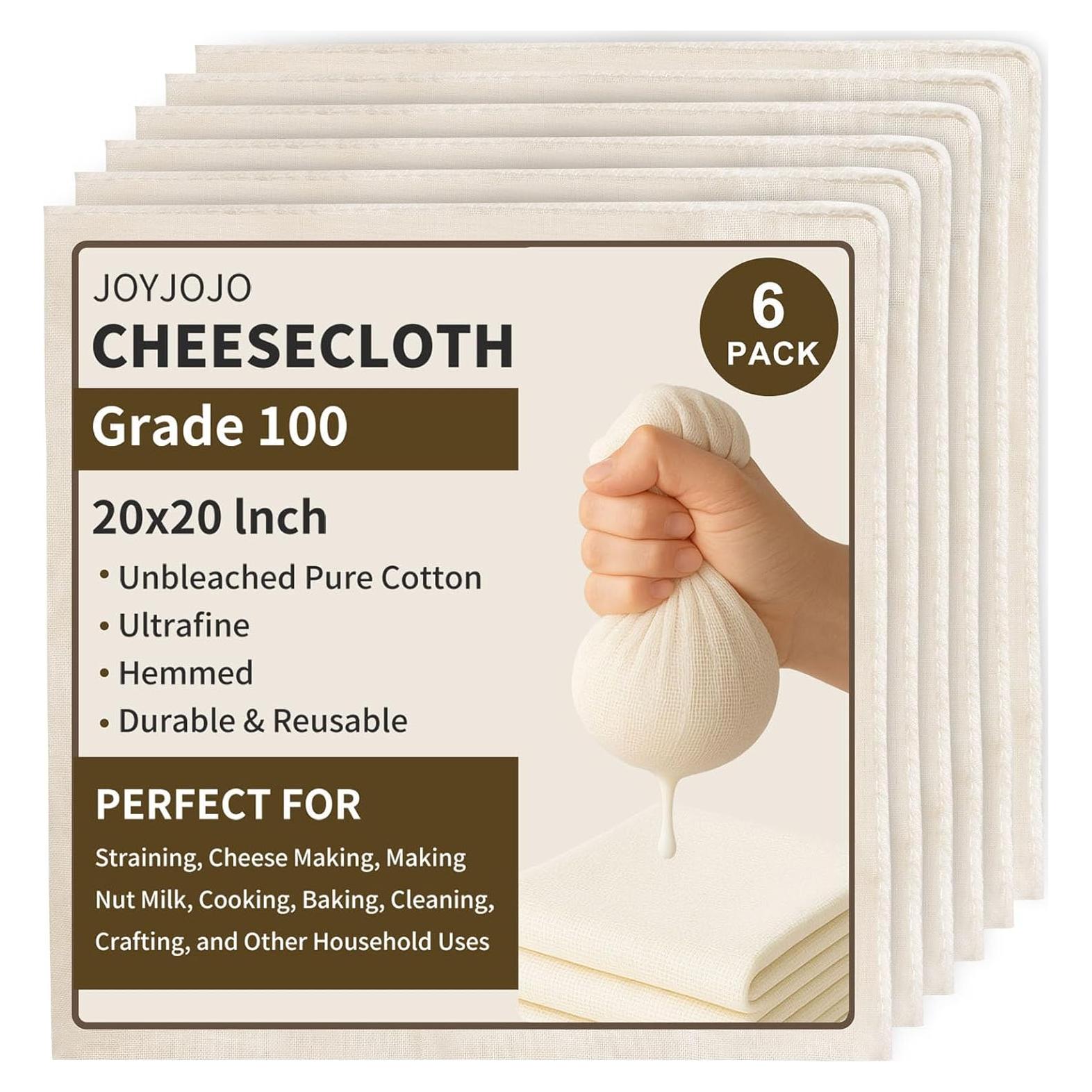 Gasa Reutilizable 6-Pack JOYJOJO 50x50 cm Algodón Orgánico