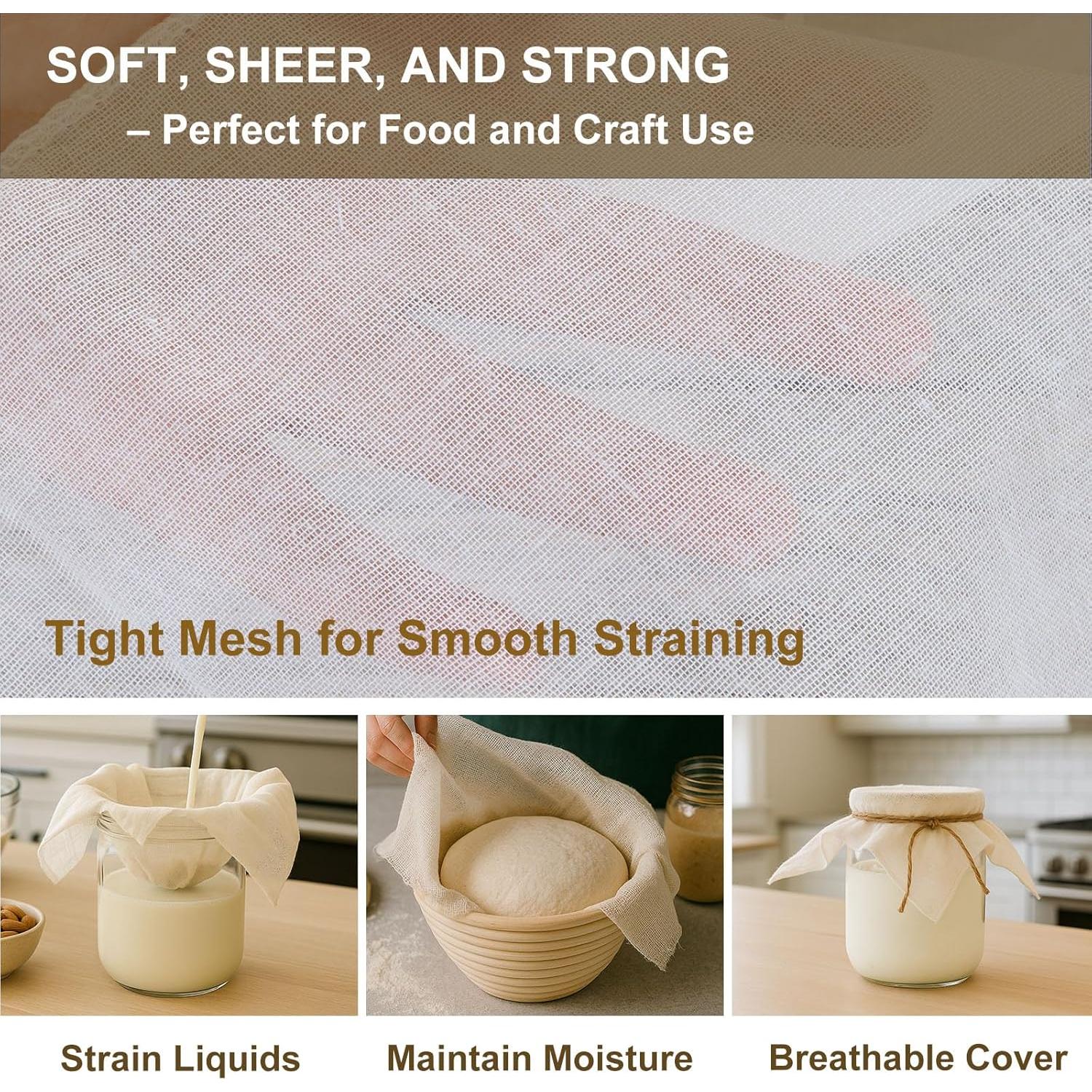 Gasa Reutilizable 6-Pack JOYJOJO 50x50 cm Algodón Orgánico