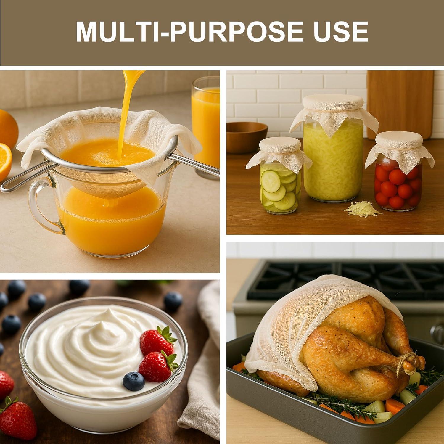 Gasa Reutilizable 6-Pack JOYJOJO 50x50 cm Algodón Orgánico