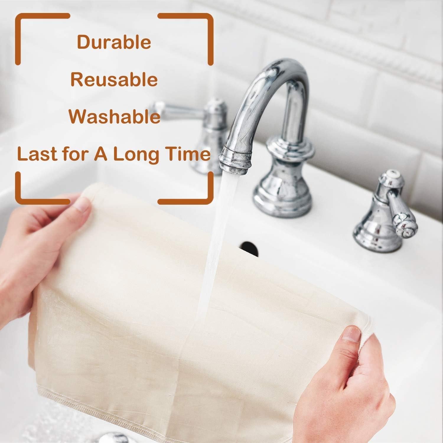 Bolsas para Leche de Nueces Fancymay 30.48cm 6 Pcs Algodón