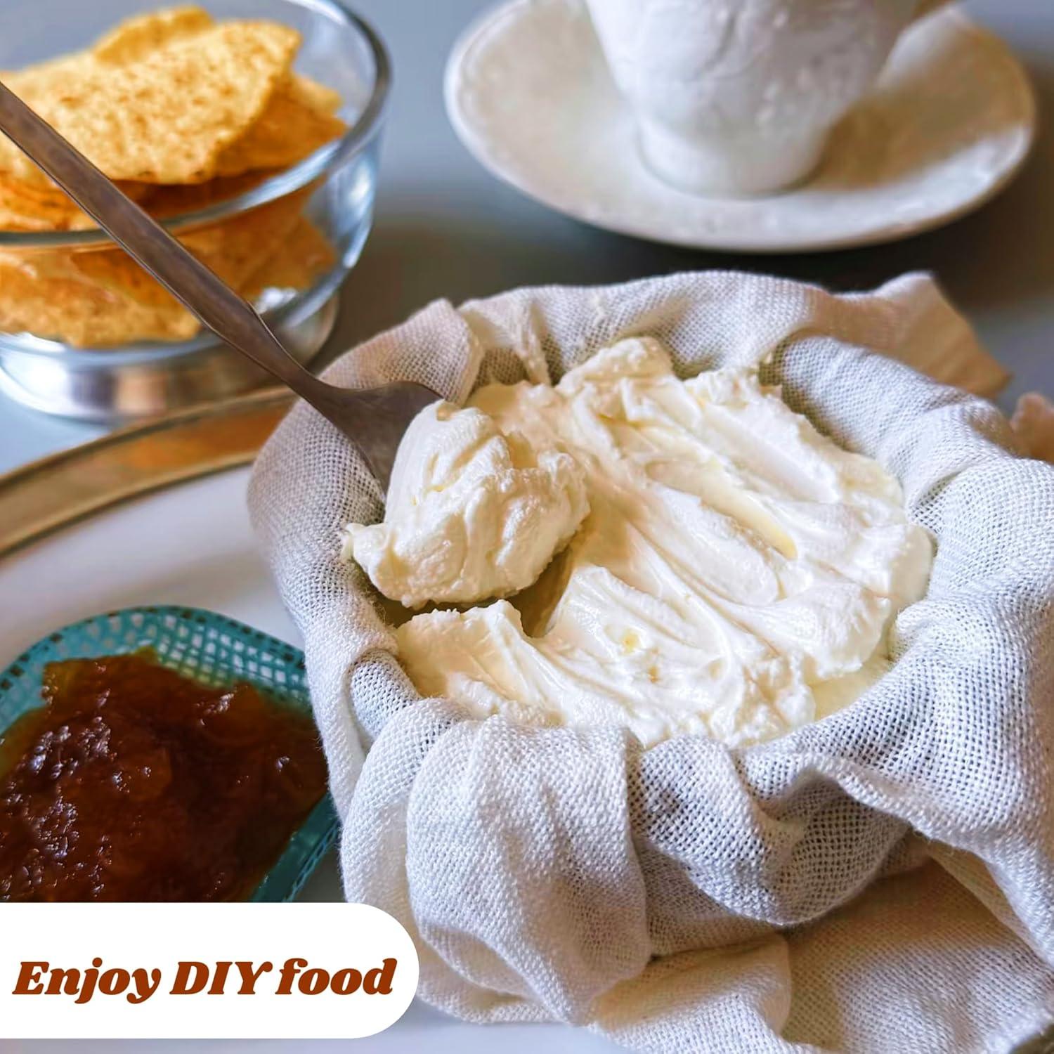 Paños de Queso Mostdream 10 Piezas 20x20 cm Algodón Reutilizable