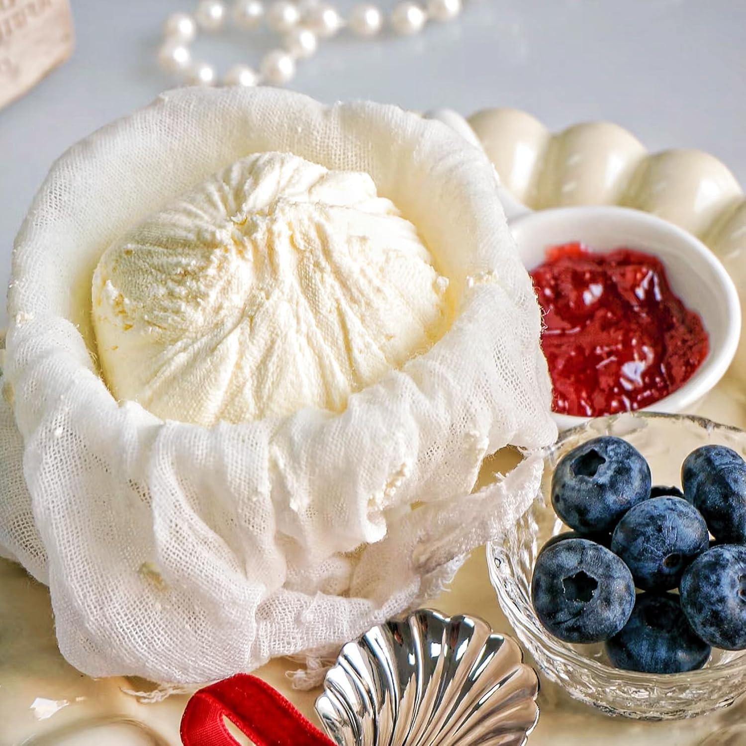 Paños de Queso Mostdream 10 Piezas 20x20 cm Algodón Reutilizable