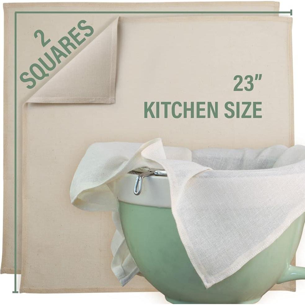 Gasa de Algodón Orgánico Reutilizable 58.4 cm - Country Trading Co.