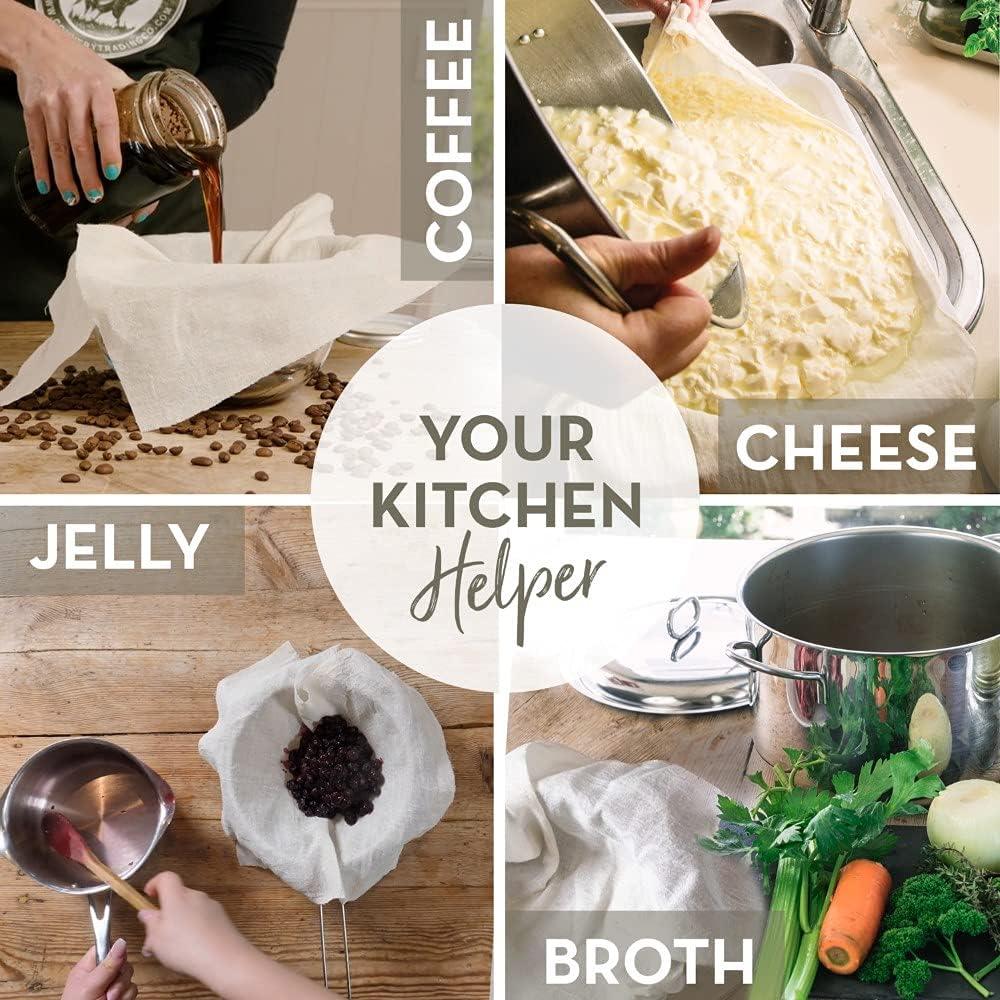 Gasa de Algodón Orgánico Reutilizable 58.4 cm - Country Trading Co.