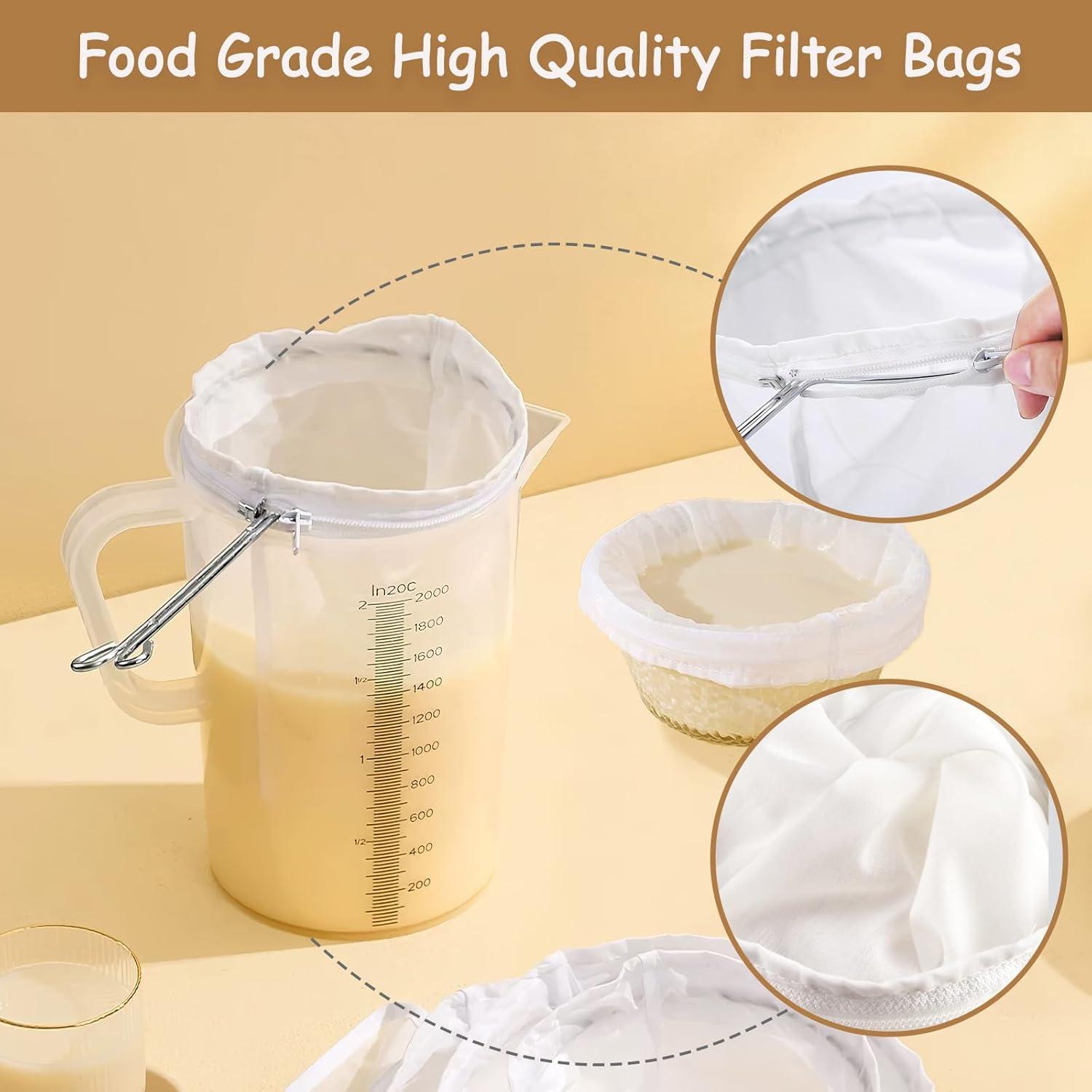 Bolsas de Filtro de Malla Fina YZRIZX con Mango Acero Inoxidable