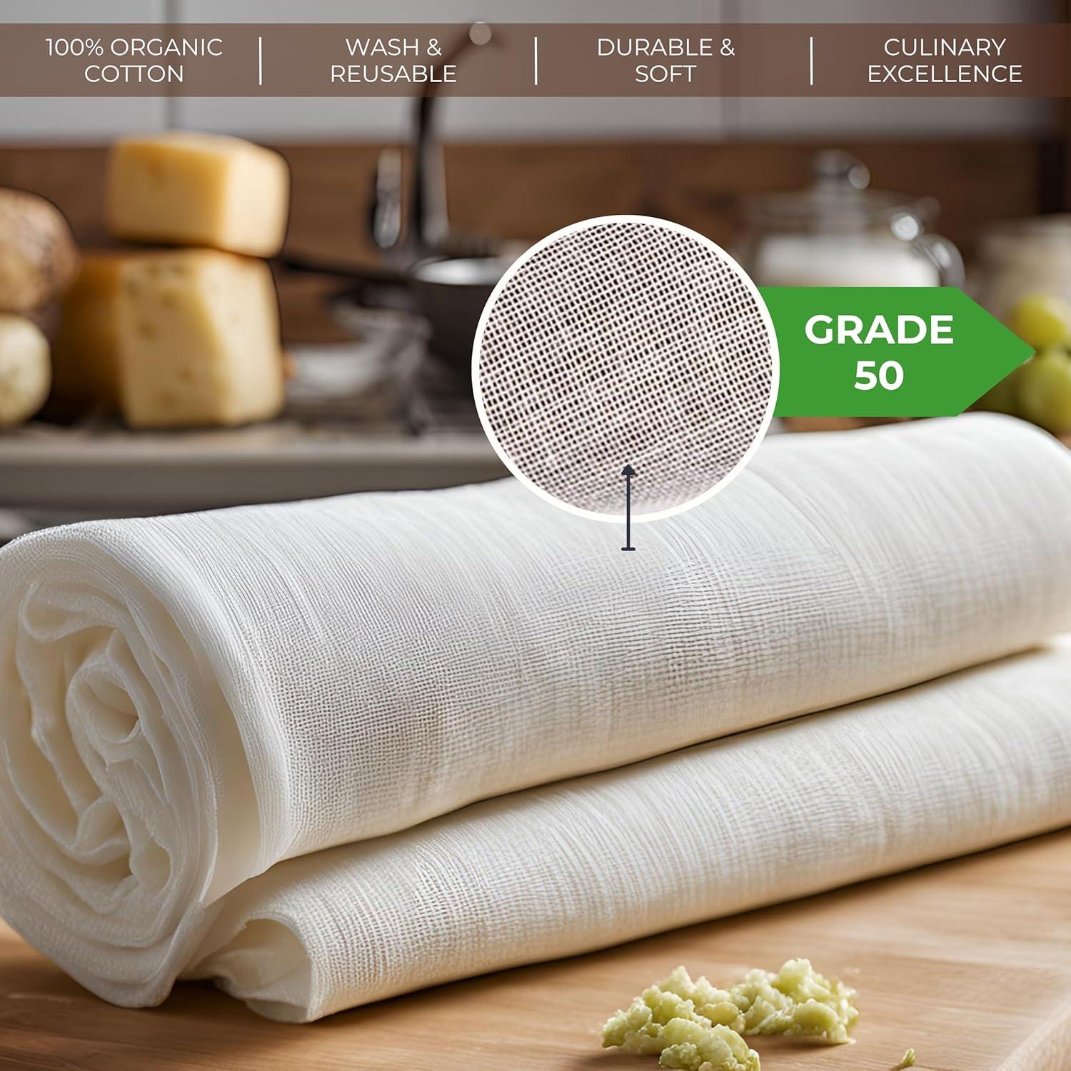 Gasa de Algodón Orgánico LITO 0.84 m² - Paquete de 2