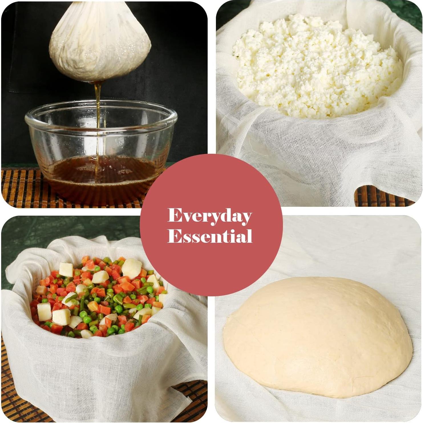 Paños de Queso Packardi 8 Piezas 50x50 cm Algodón Reutilizables