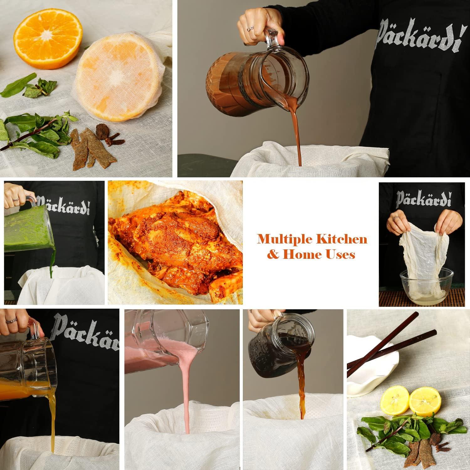 Paños de Queso Packardi 8 Piezas 50x50 cm Algodón Reutilizables