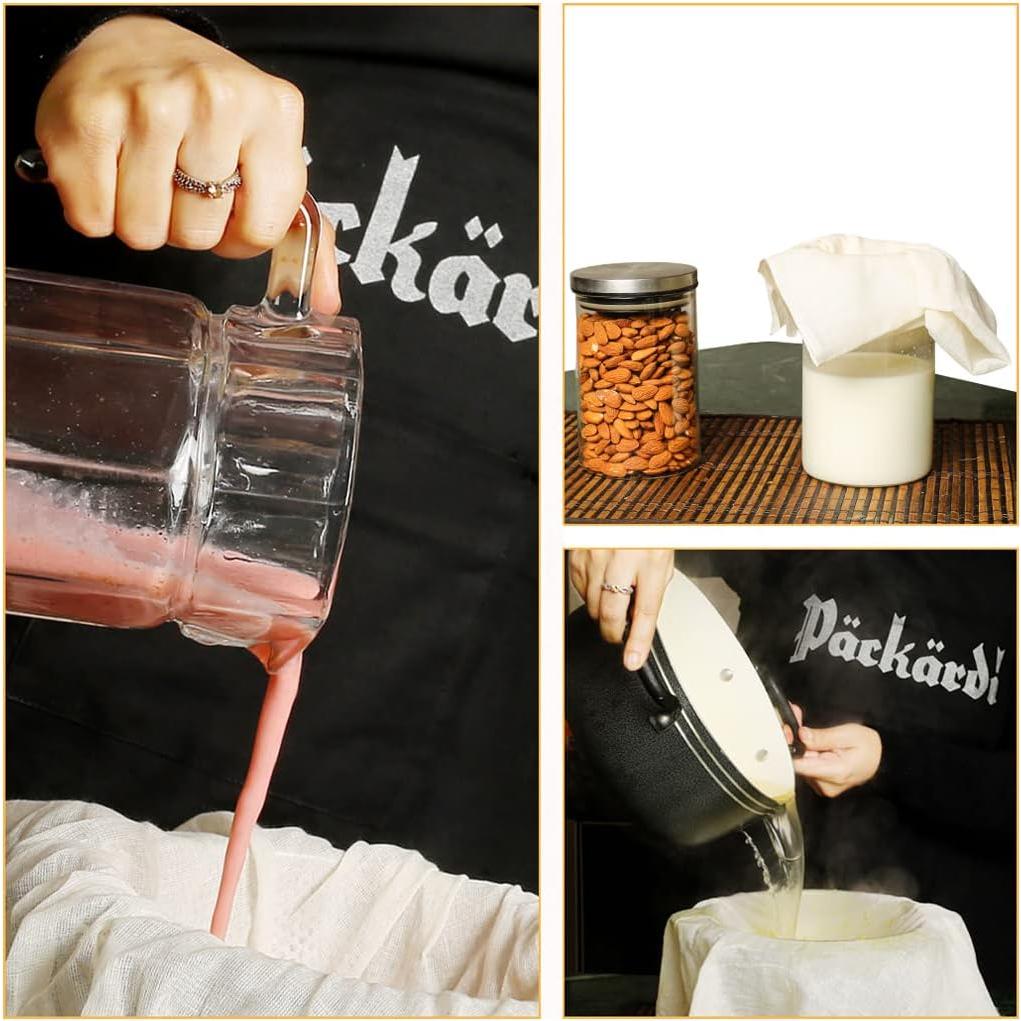 Paños de Queso Packardi 8 Piezas 50x50 cm Algodón Reutilizables