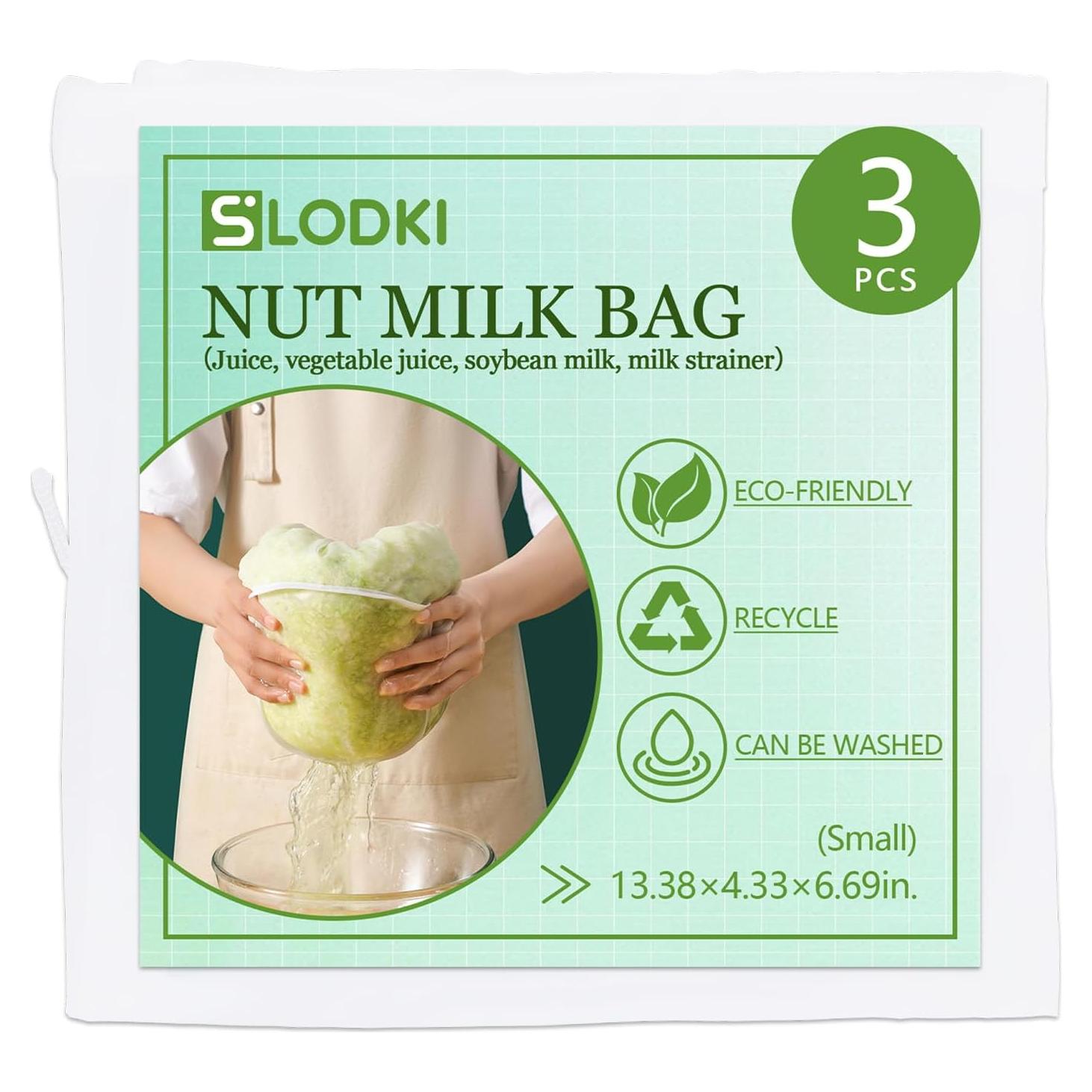 Bolsa de Tela para Colar Leche de Nueces Slodki - 3 Unidades S