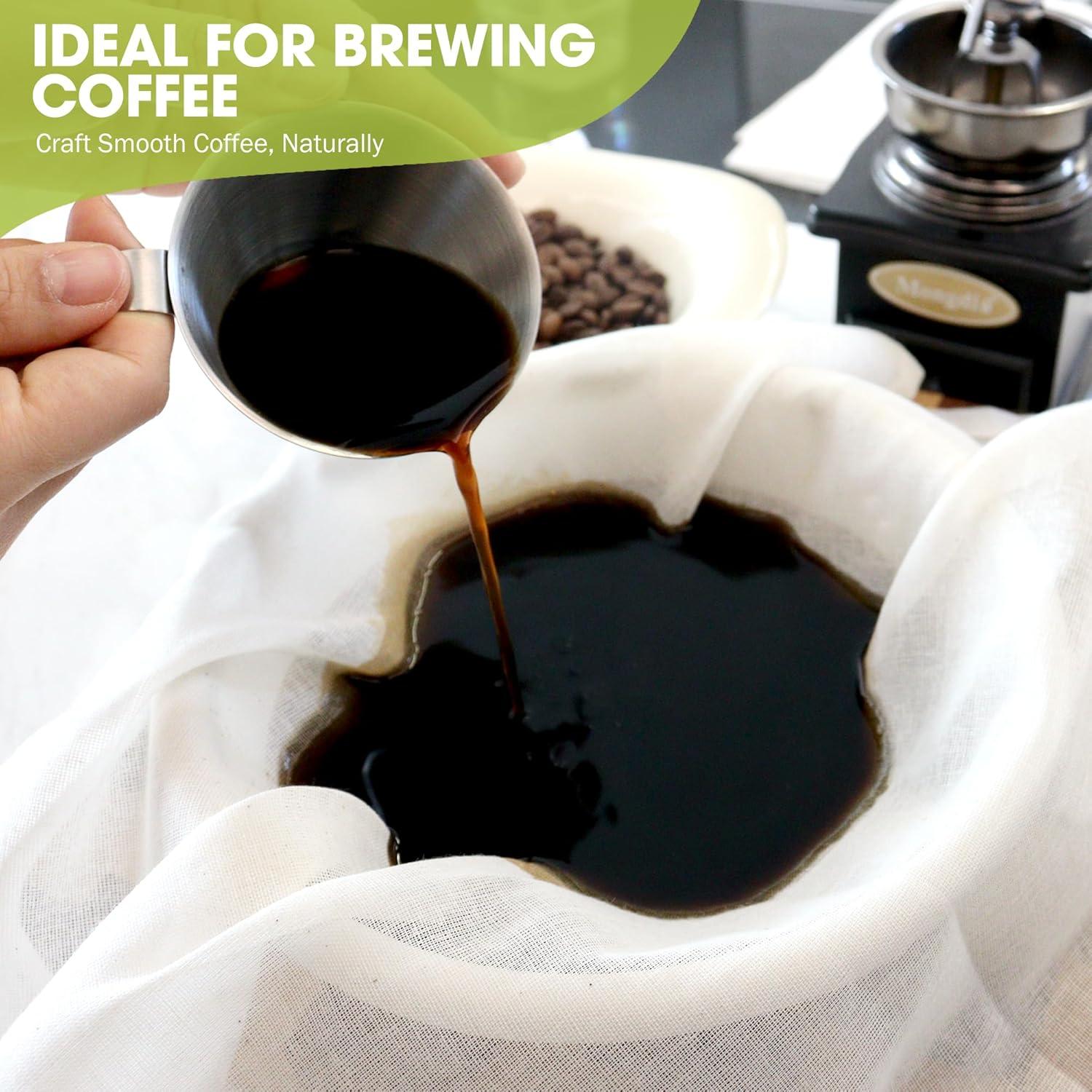 Gasa de Algodón Puro Hlbrain 50x50 cm 2 Pcs Reutilizable