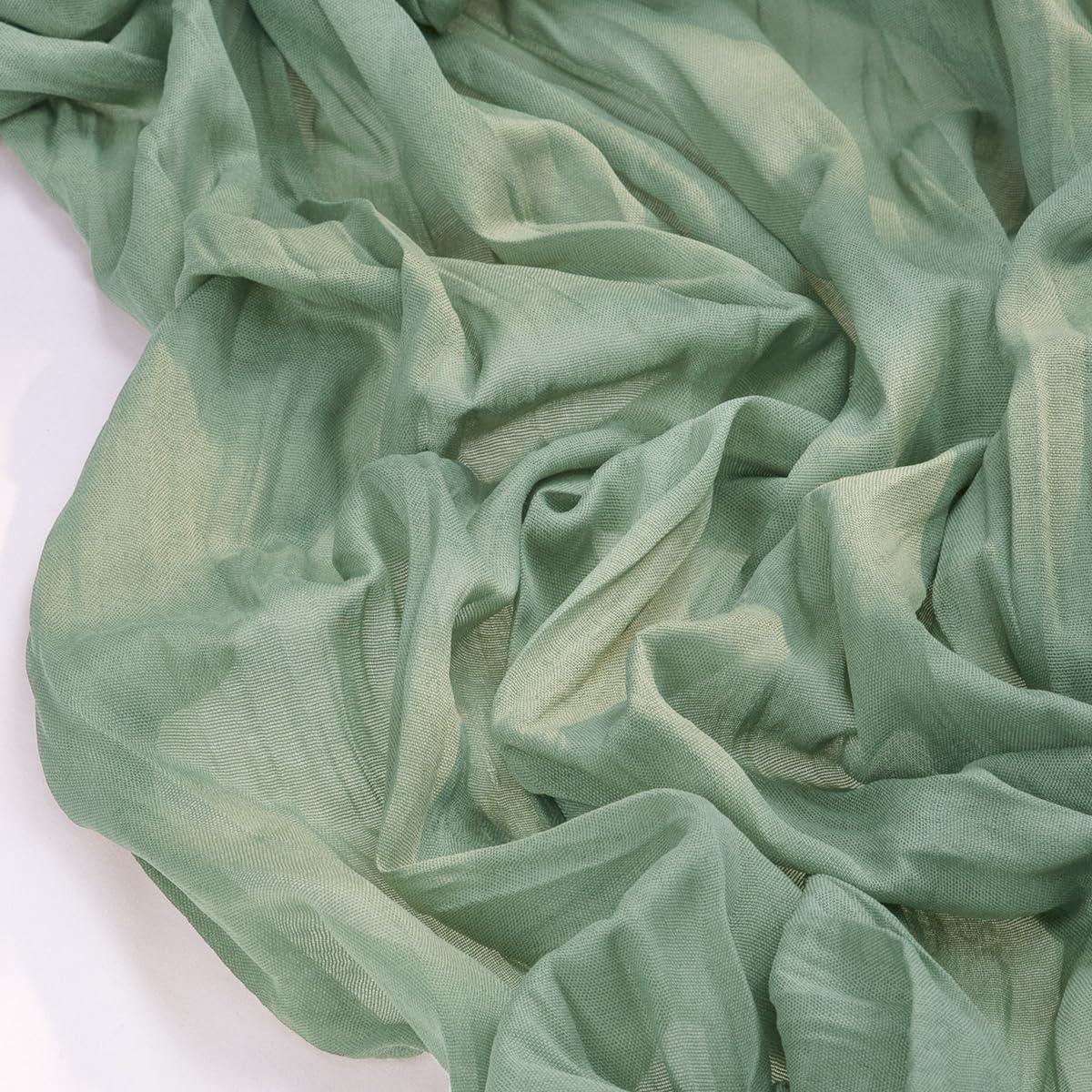 Corredor de Mesa de Gasa Verde Salvia Socomi 3.05m para Eventos