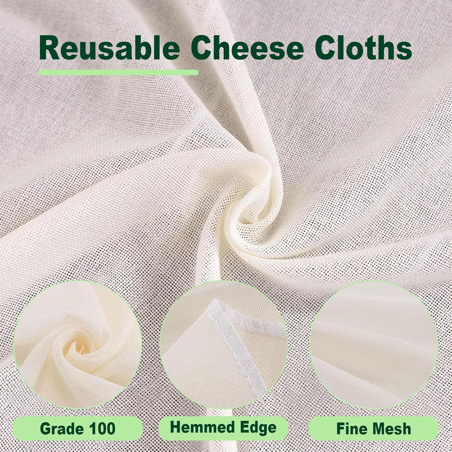 Paños de Queso Dukars 100% Algodón Ultra Fino 8 Piezas