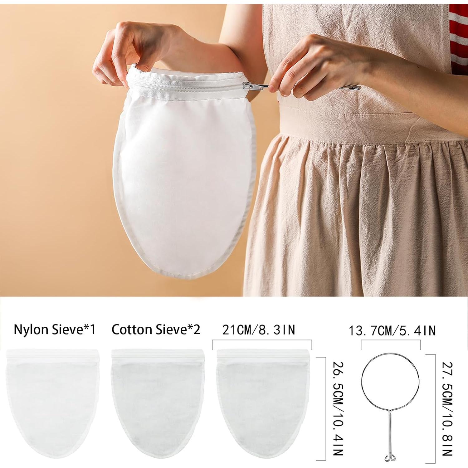 Bolsa de Leche de Nueces FATCAT con Soporte y Coladores