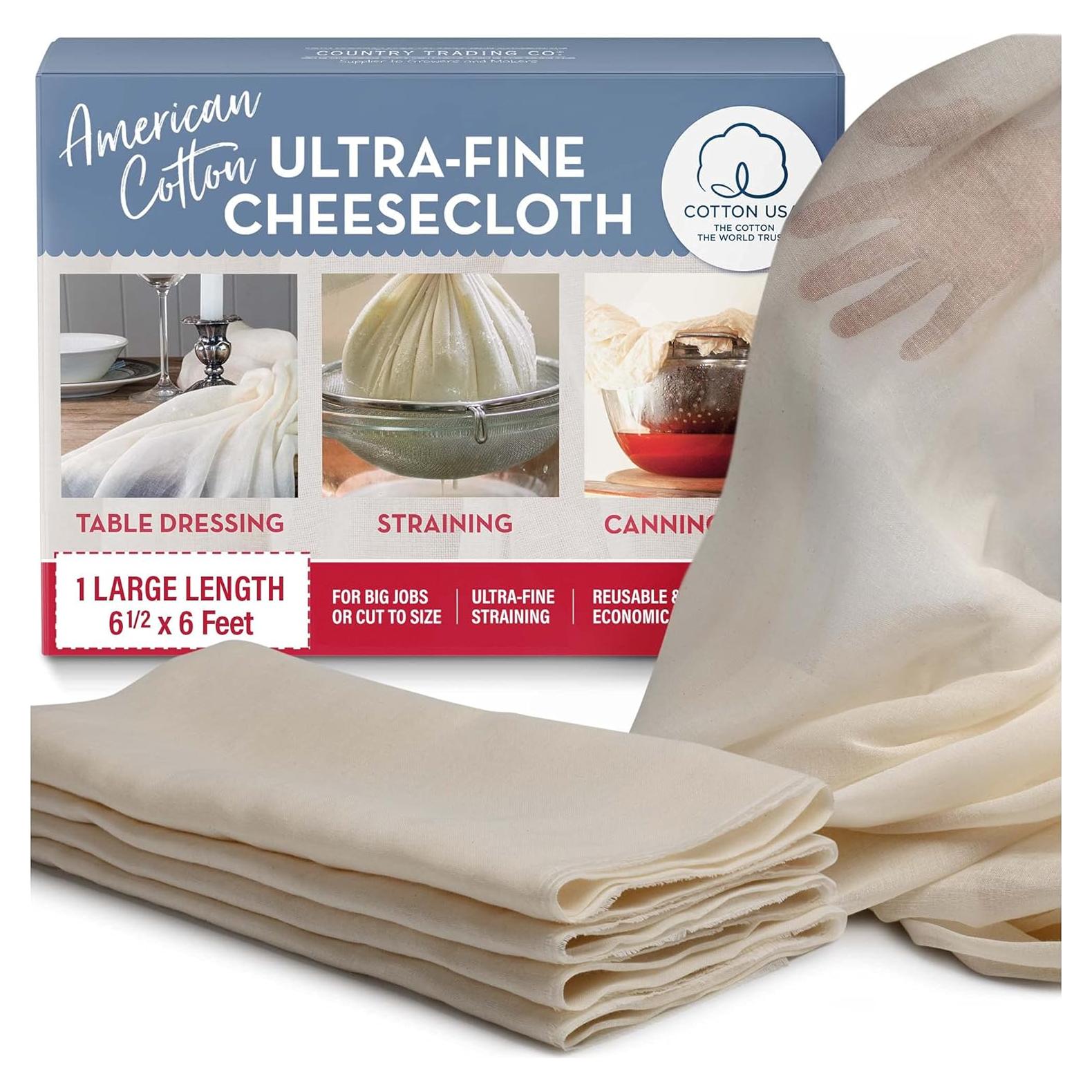 Gasa de Algodón Americano 1.83 x 1.98 m - Colador Reutilizable