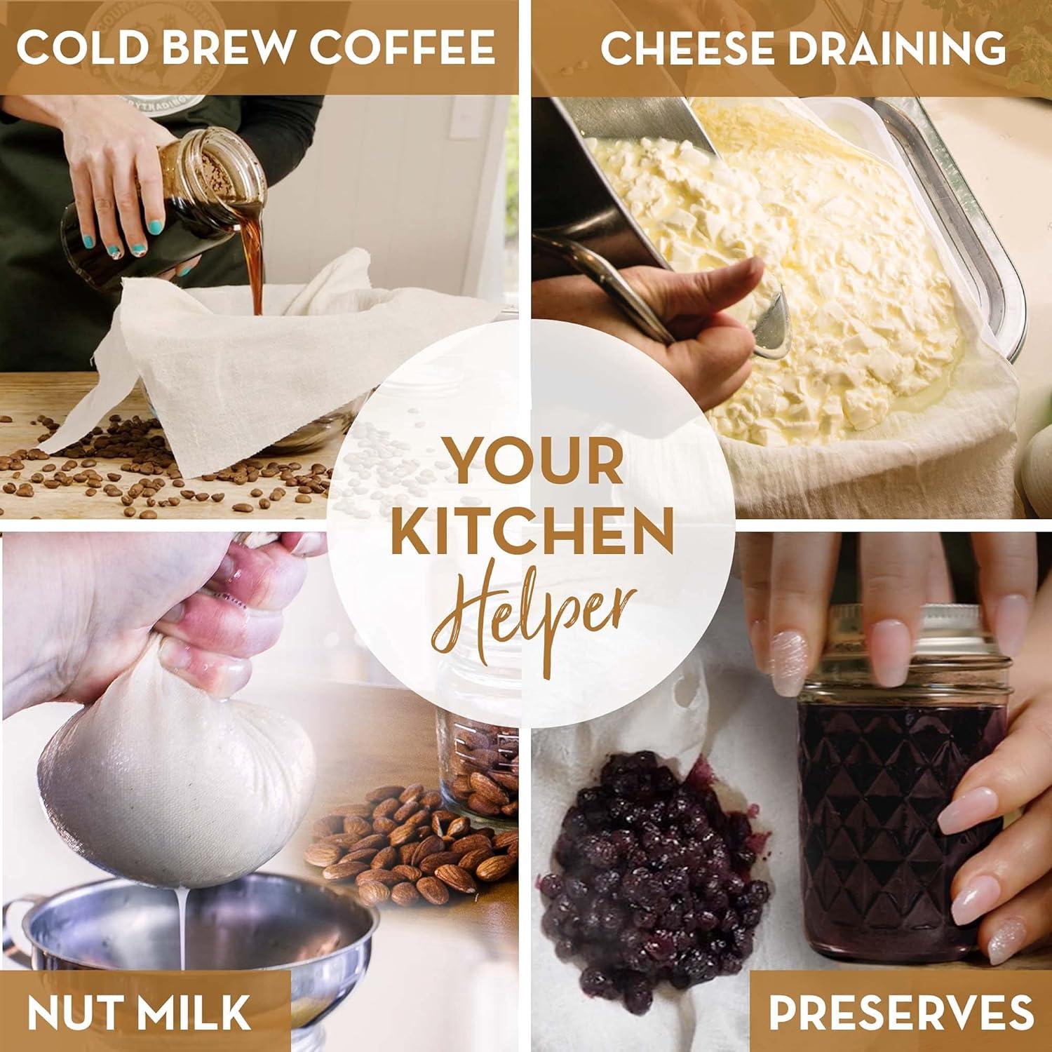 Gasa de Algodón Americano 1.83 x 1.98 m - Colador Reutilizable