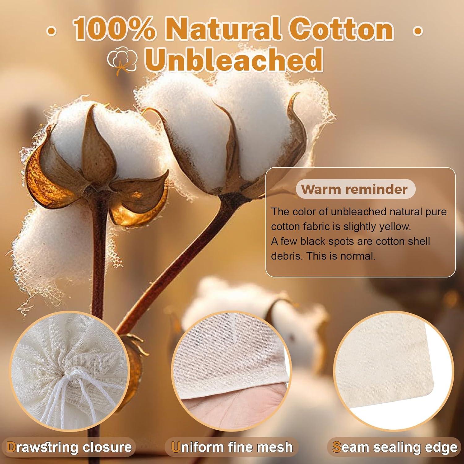 20 Bolsas de Muselina Reutilizables HyozorGo 10.16x7.62cm