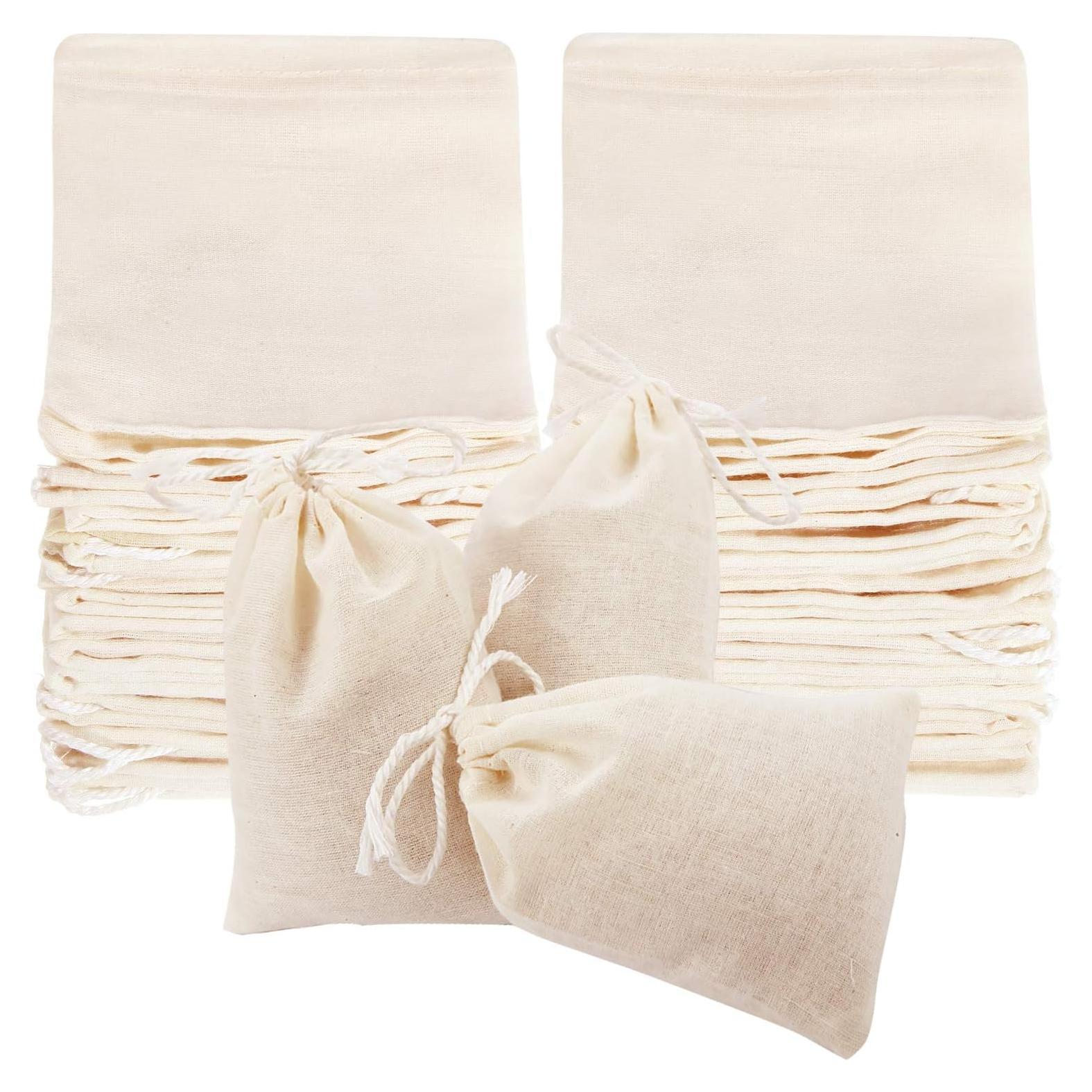 Bolsas de Tela para Colar Boao 50 Pcs 10 x 7.6 cm Reutilizables