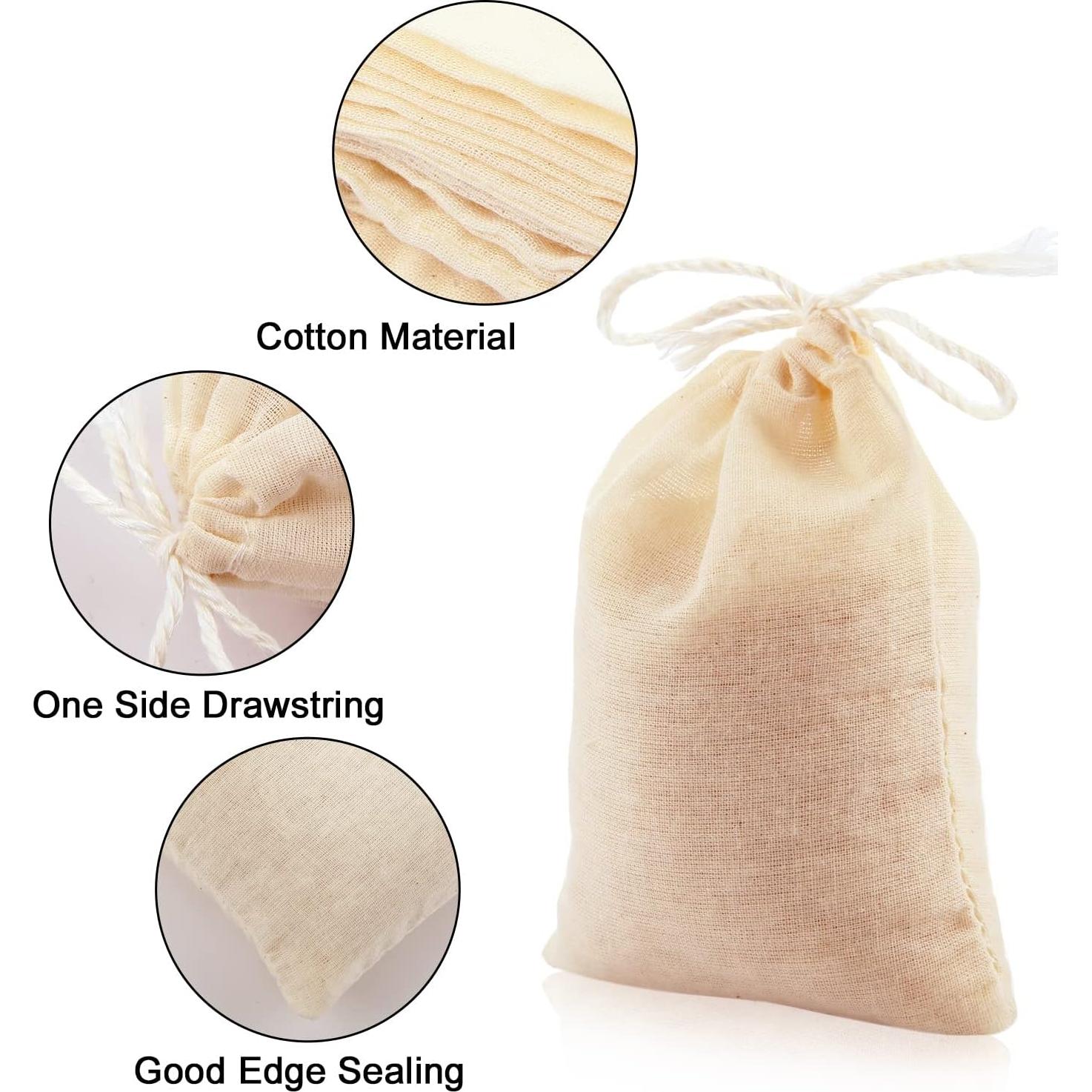 Bolsas de Tela para Colar Boao 50 Pcs 10 x 7.6 cm Reutilizables